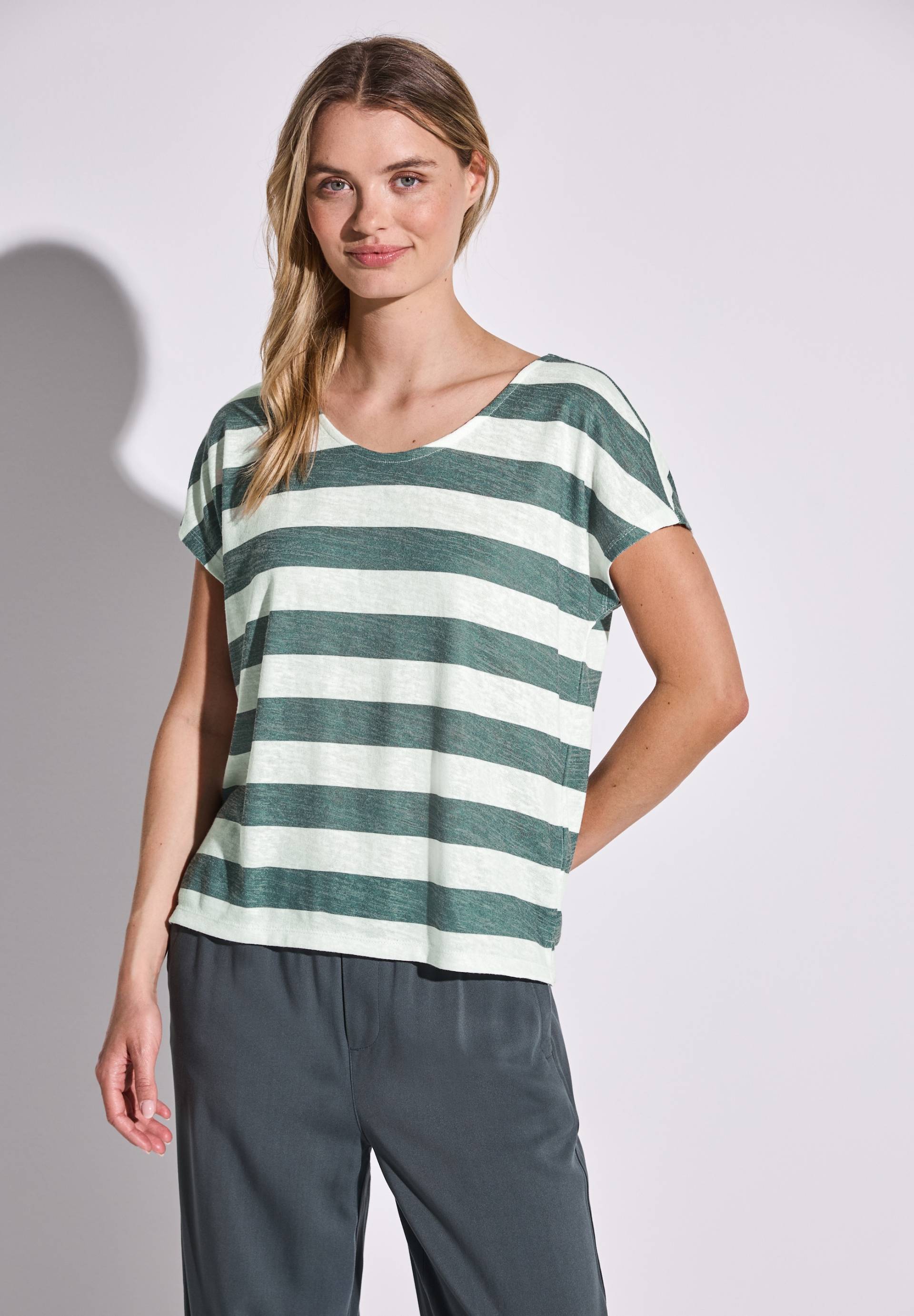 STREET ONE Shirttop, mit Streifenmuster von STREET ONE