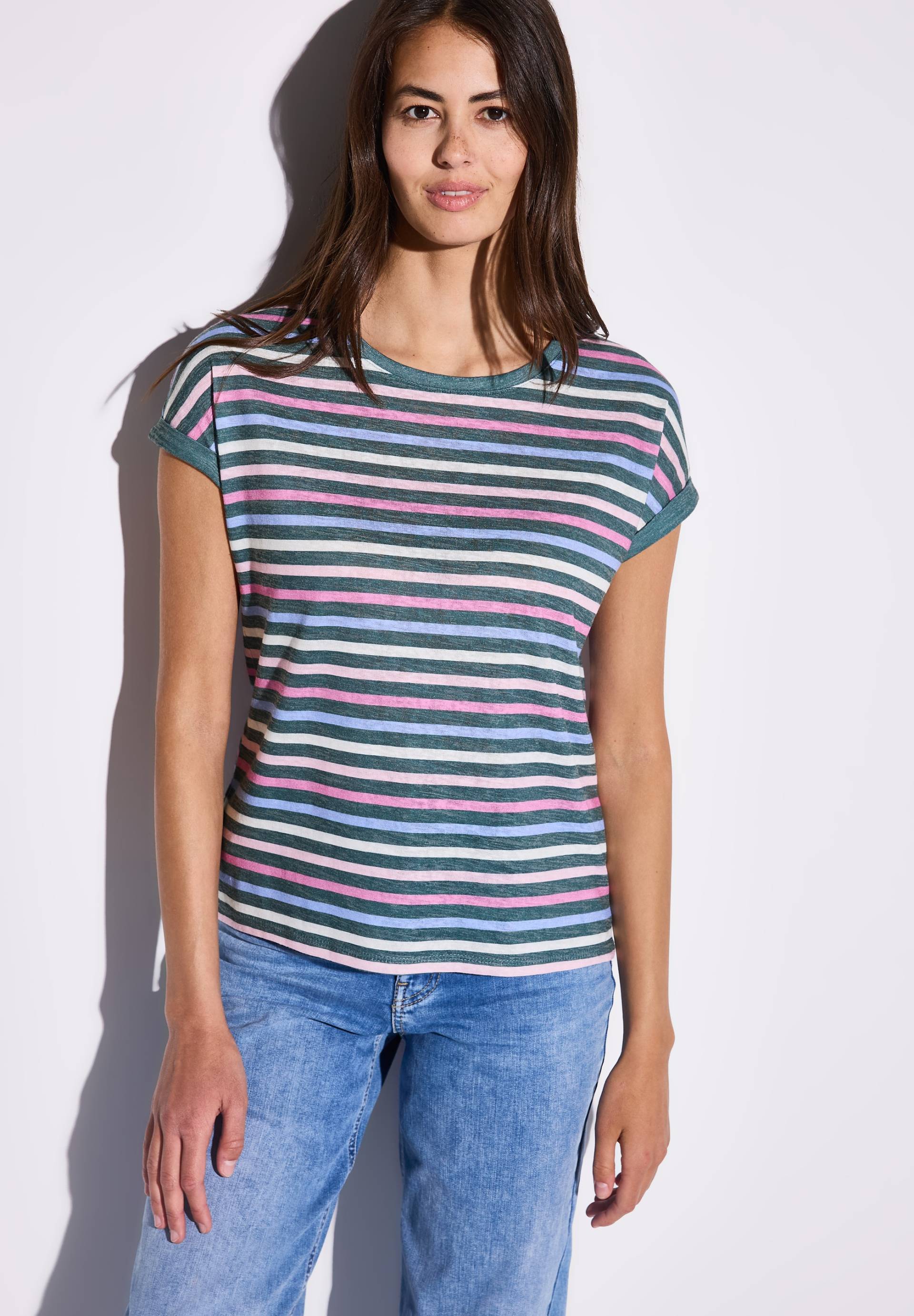 STREET ONE Shirttop, mit Streifenmuster STREET ONE Shirttop, mit Streifenmuster von STREET ONE