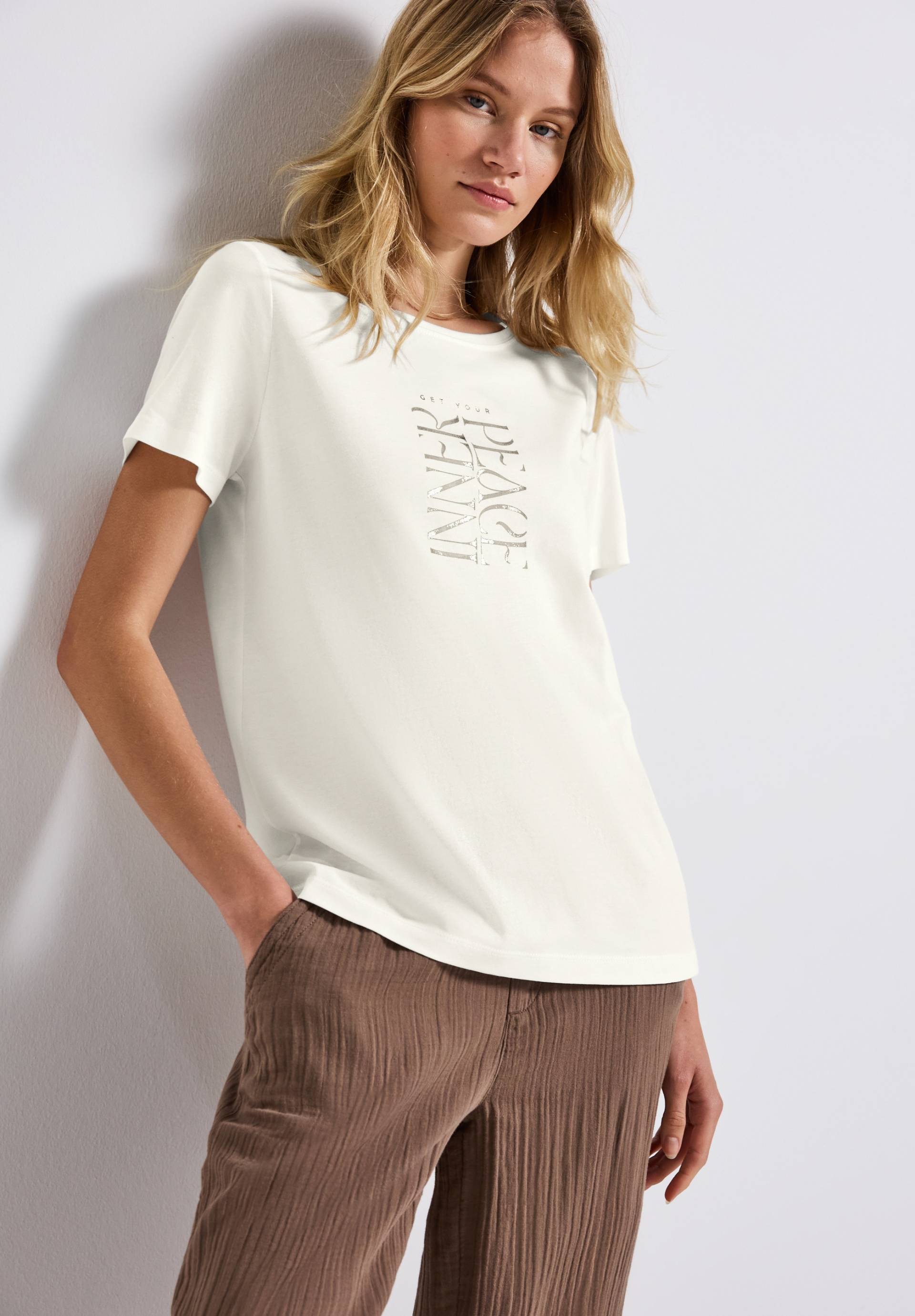 STREET ONE Shirttop, mit Wording Print STREET ONE Shirttop, mit Wording Print von STREET ONE