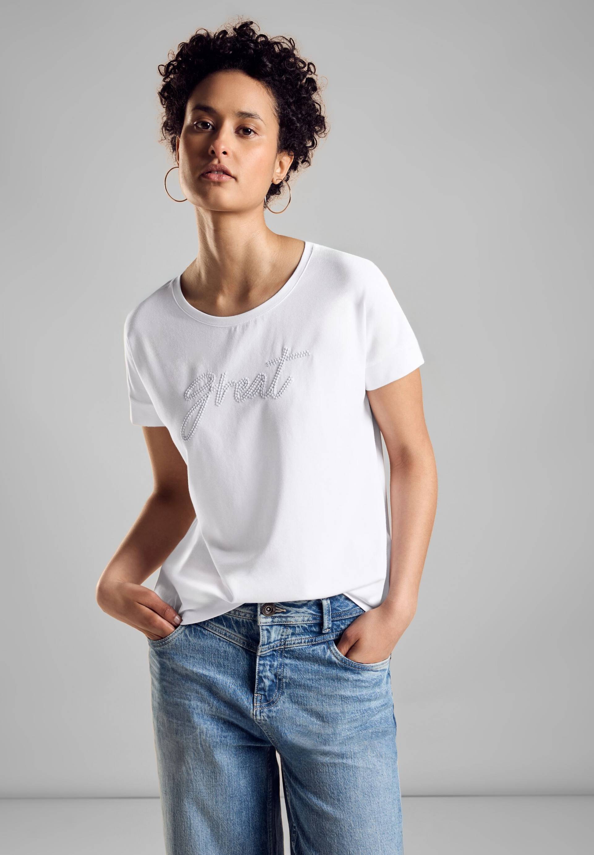 STREET ONE Shirttop, mit Wording von STREET ONE