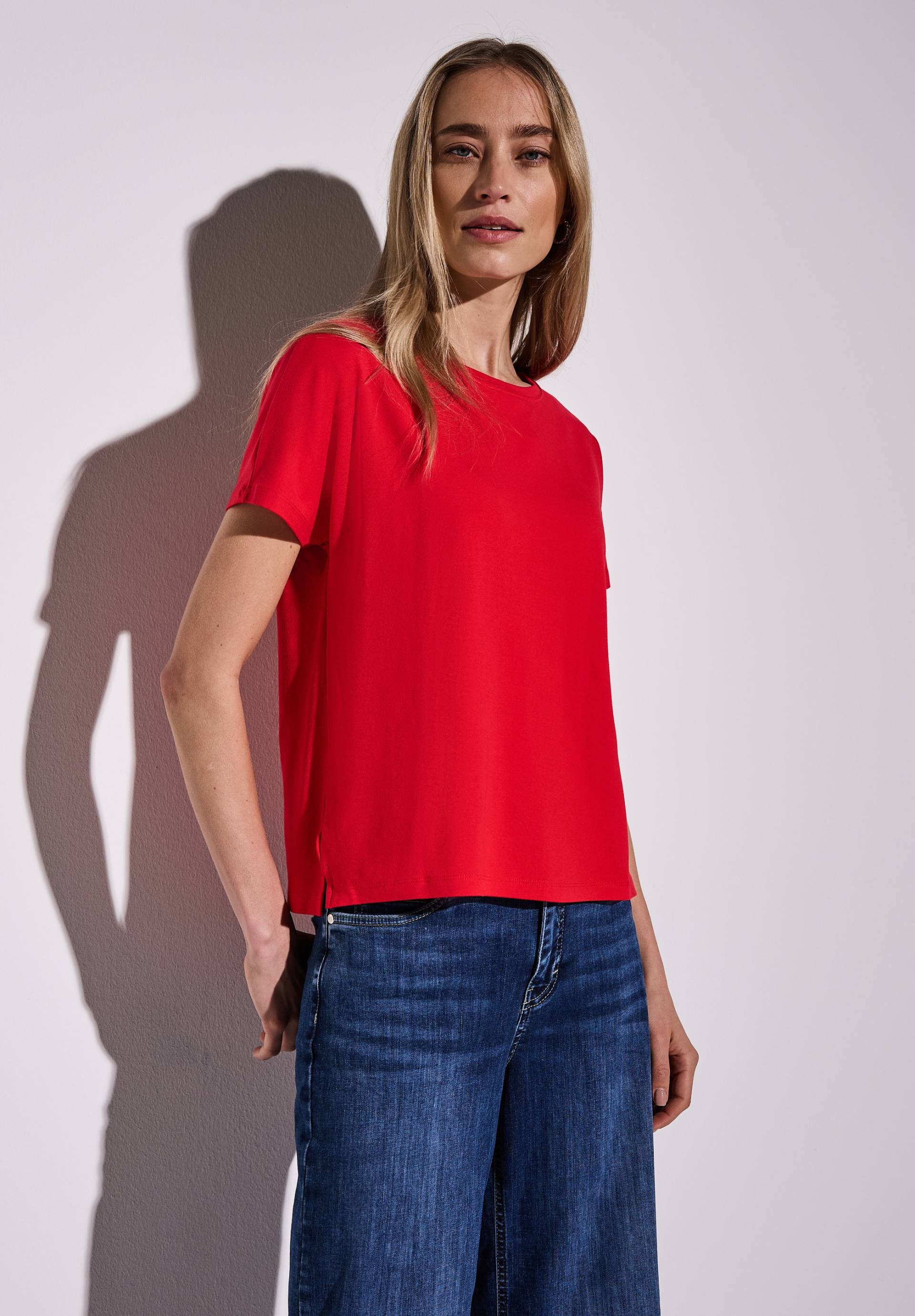 STREET ONE Shirttop »Style Crista«, mit hängenden Schultern von STREET ONE