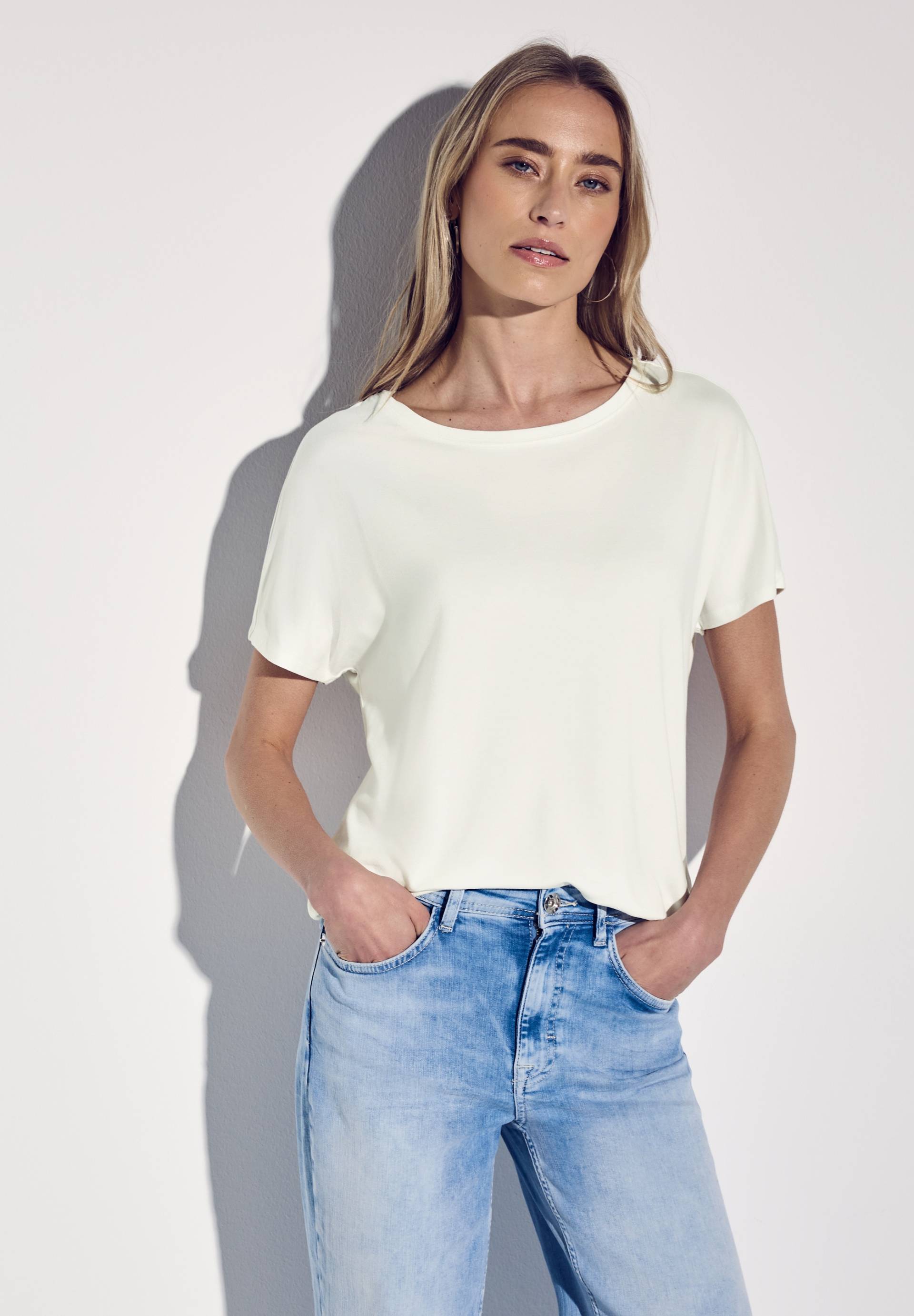 STREET ONE Shirttop »Style Crista«, mit hängenden Schultern von STREET ONE