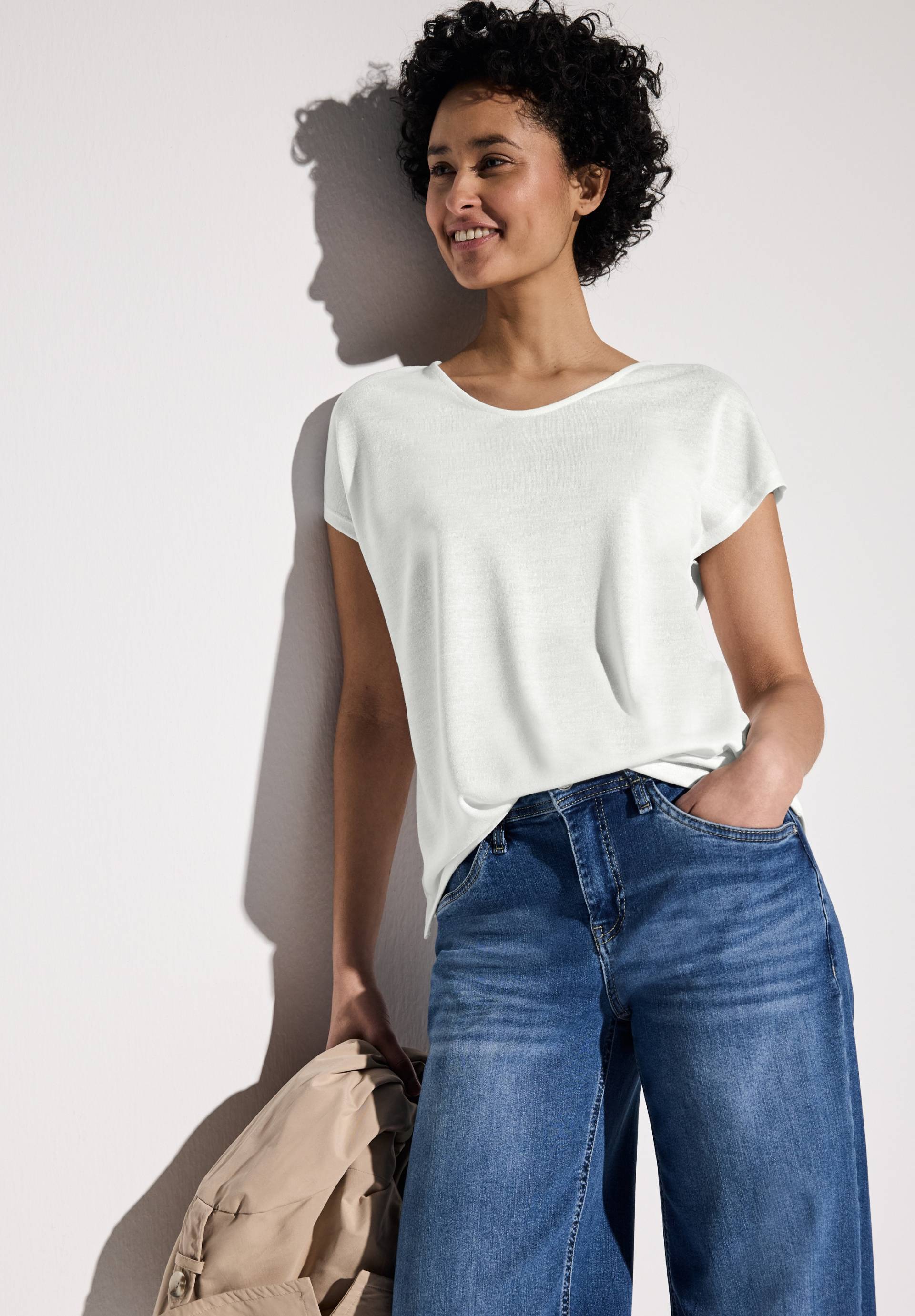 STREET ONE Shirttop, mit seitlichen Schlitzen STREET ONE Shirttop, mit seitlichen Schlitzen von STREET ONE