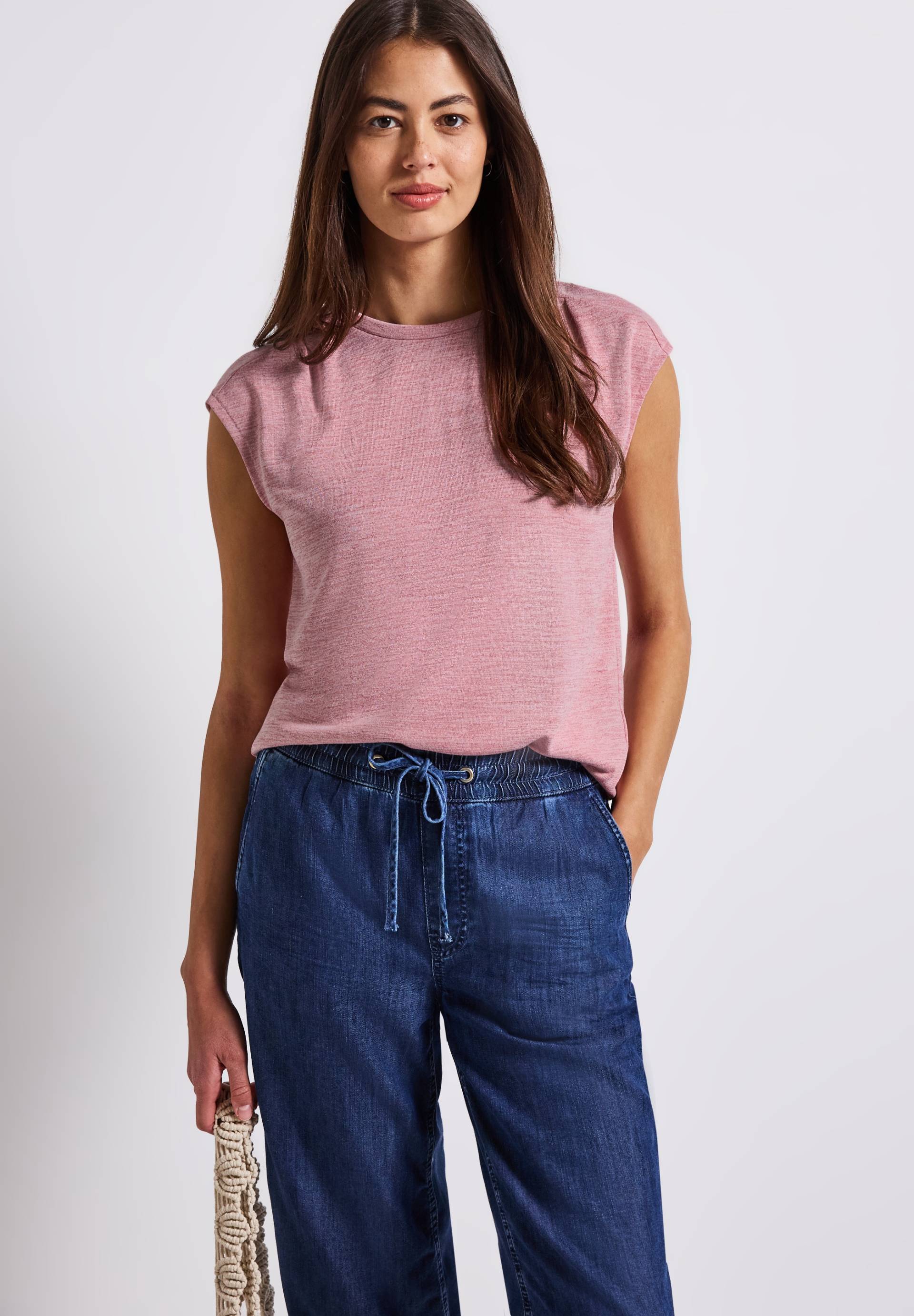 STREET ONE Shirttop »Style Lea«, mit elastischem Bund von STREET ONE