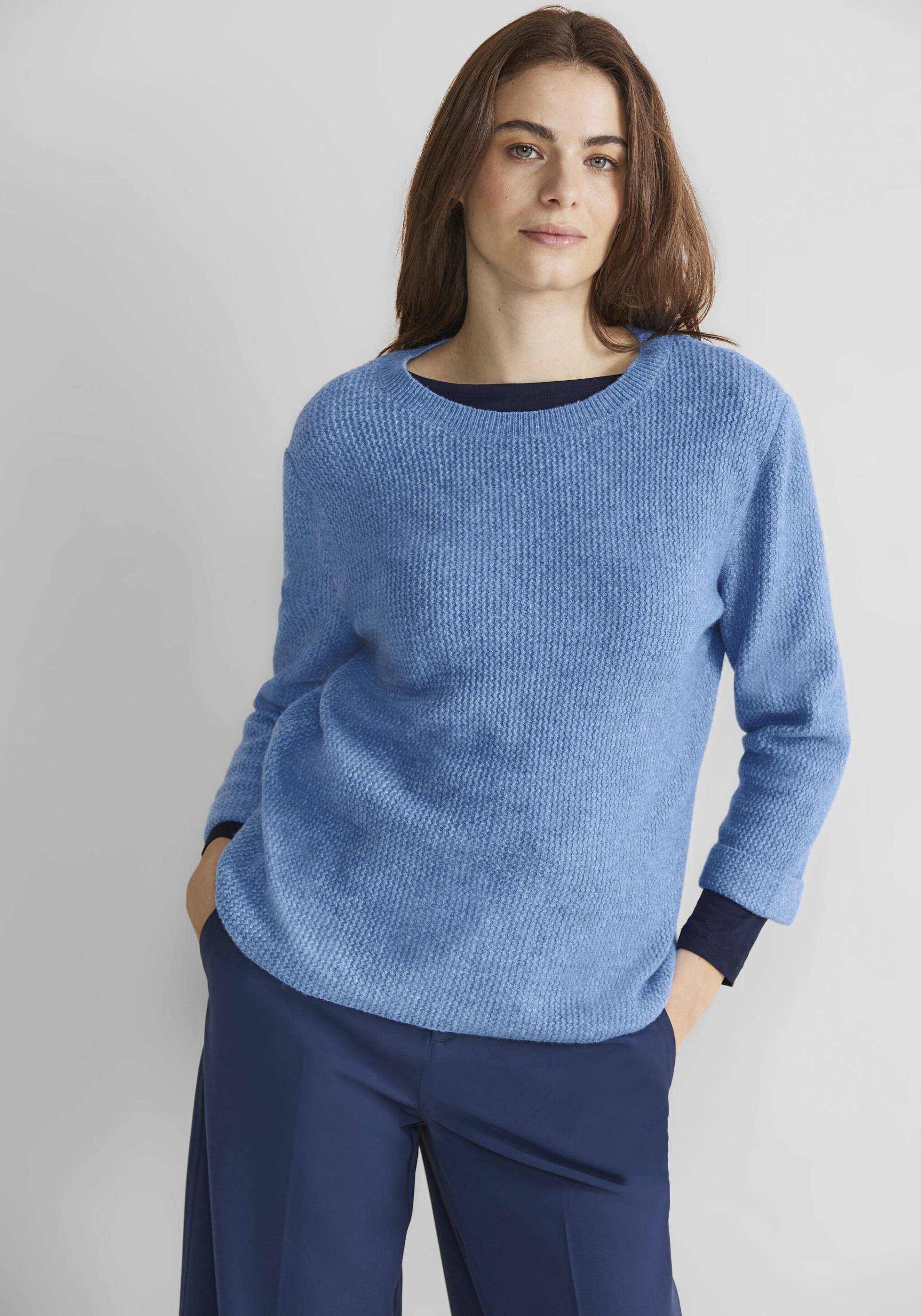 STREET ONE Strickpullover, mit Struktur von STREET ONE