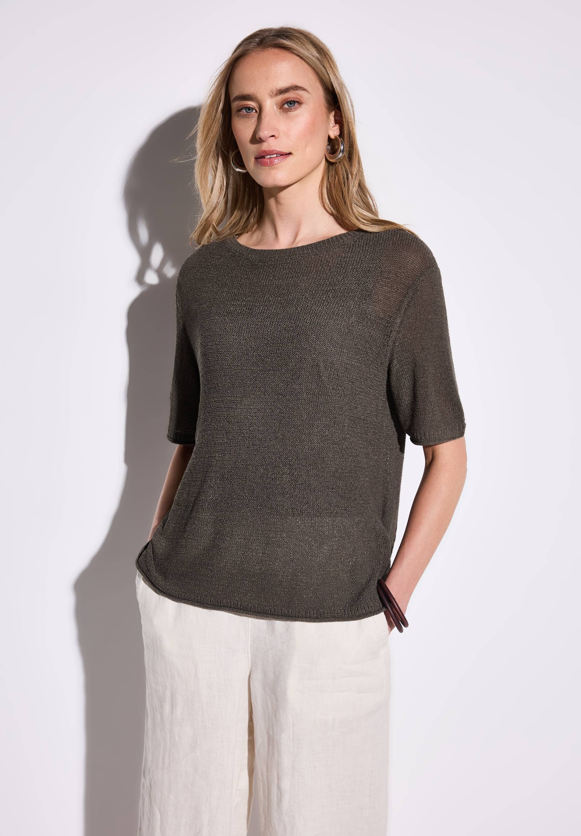 STREET ONE Strickpullover, mit seitlichen Schlitzen STREET ONE Strickpullover, mit seitlichen Schlitzen von STREET ONE