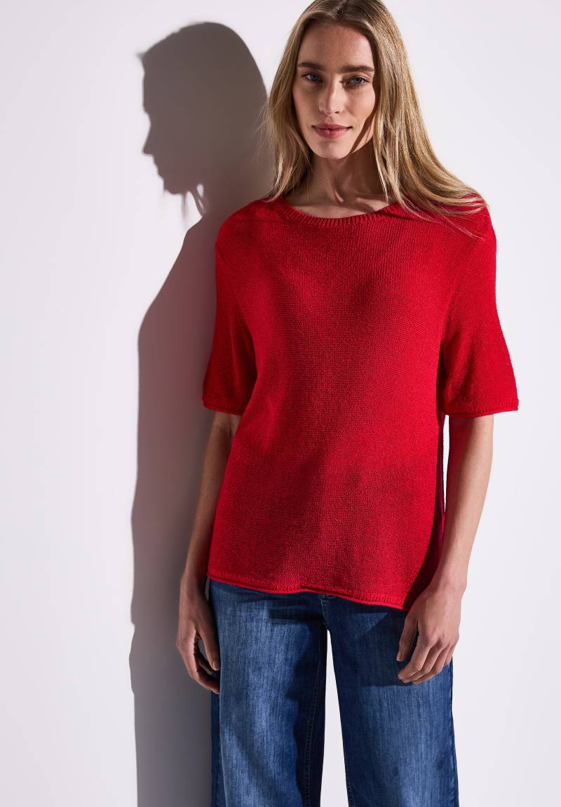 STREET ONE Strickpullover, mit seitlichen Schlitzen von STREET ONE