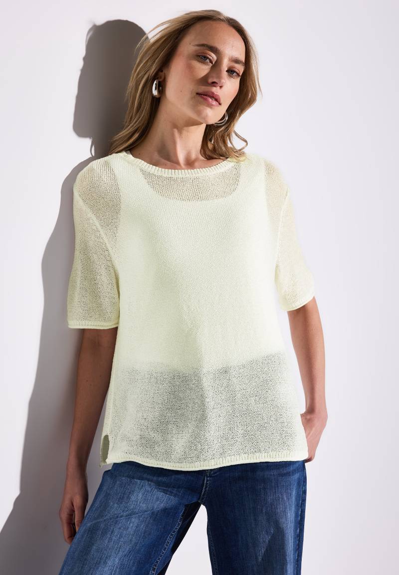 STREET ONE Strickpullover, mit seitlichen Schlitzen von STREET ONE