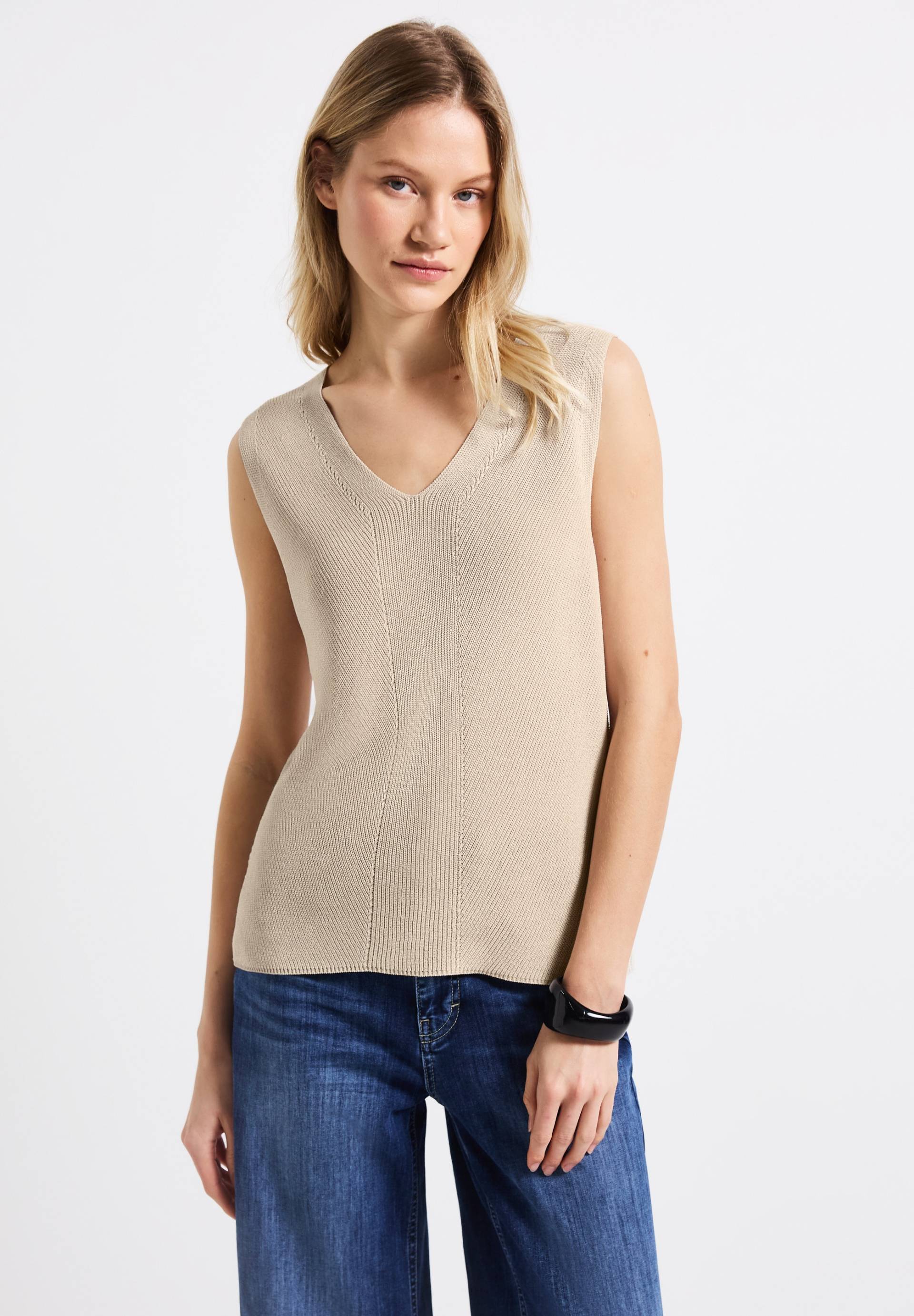 STREET ONE Stricktop, mit V-Ausschnitt von STREET ONE