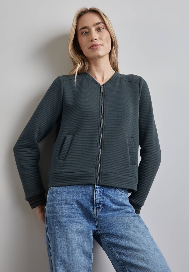 STREET ONE Sweatjacke, Blouson, mit Reissverschluss von STREET ONE
