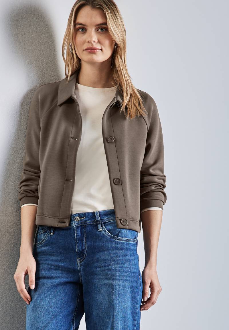 STREET ONE Sweatjacke, im Silk-Look von STREET ONE