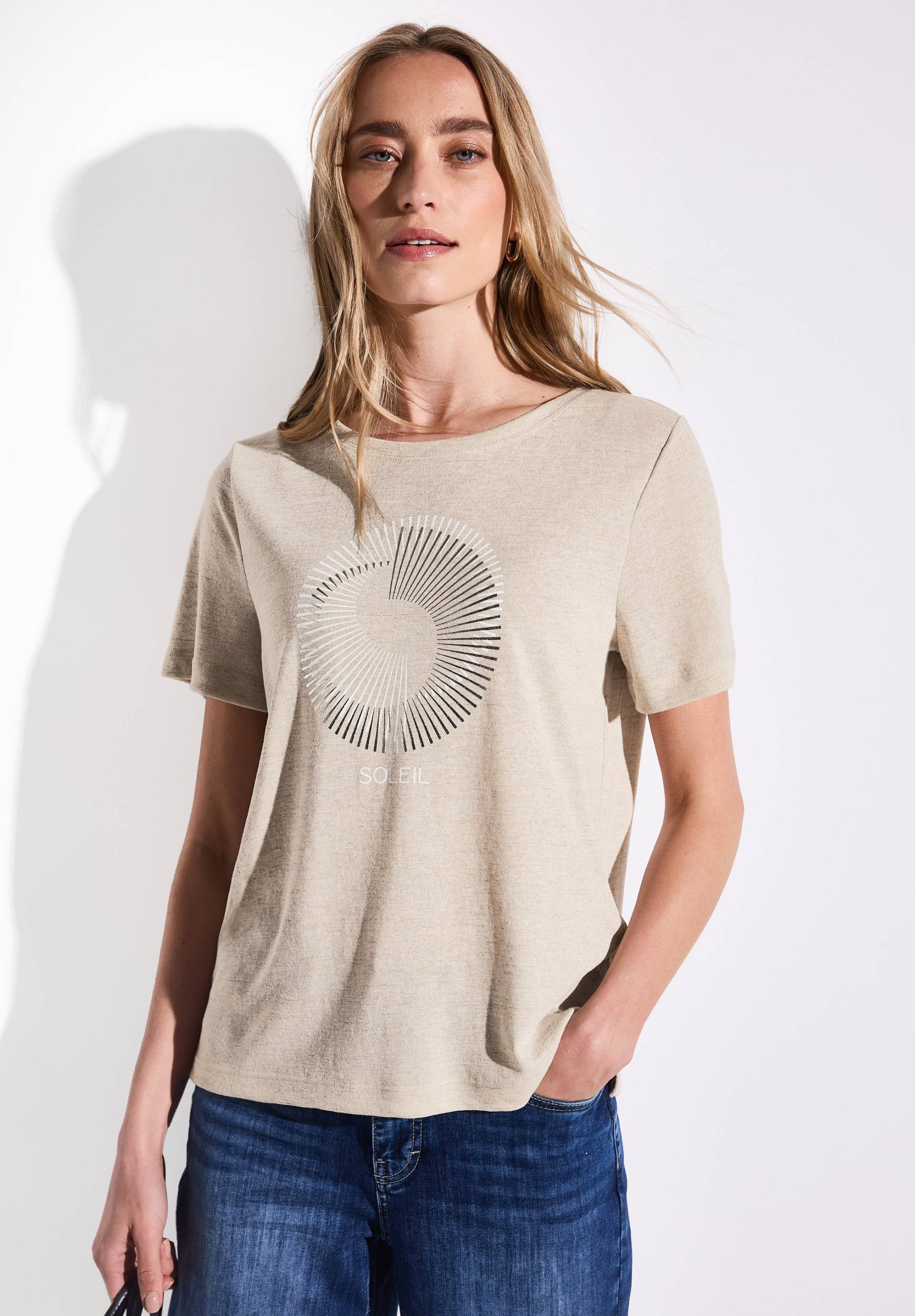 STREET ONE T-Shirt, mit Folien-Print STREET ONE T-Shirt, mit Folien-Print von STREET ONE
