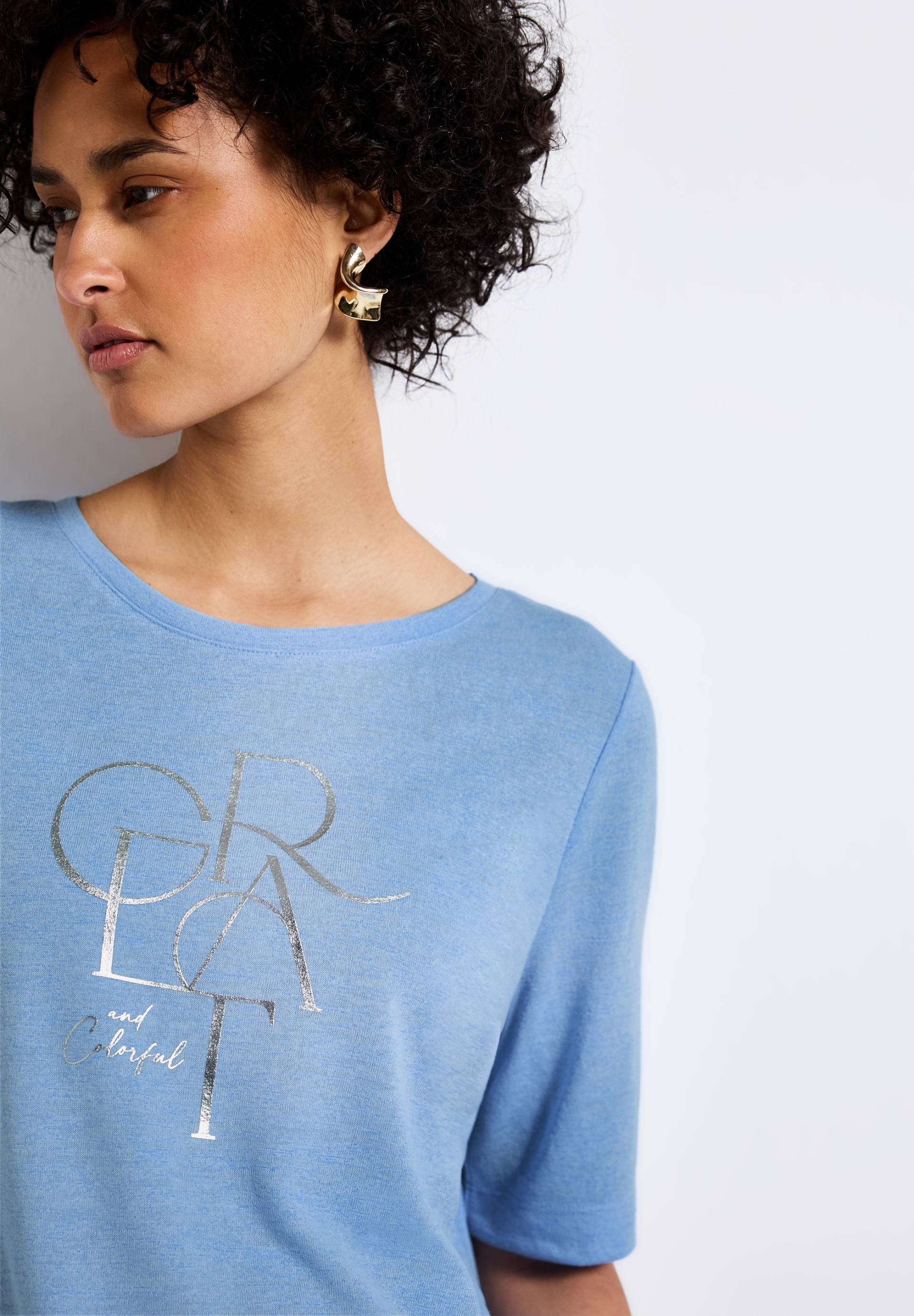 STREET ONE T-Shirt, mit Folien-Wording STREET ONE T-Shirt, mit Folien-Wording von STREET ONE