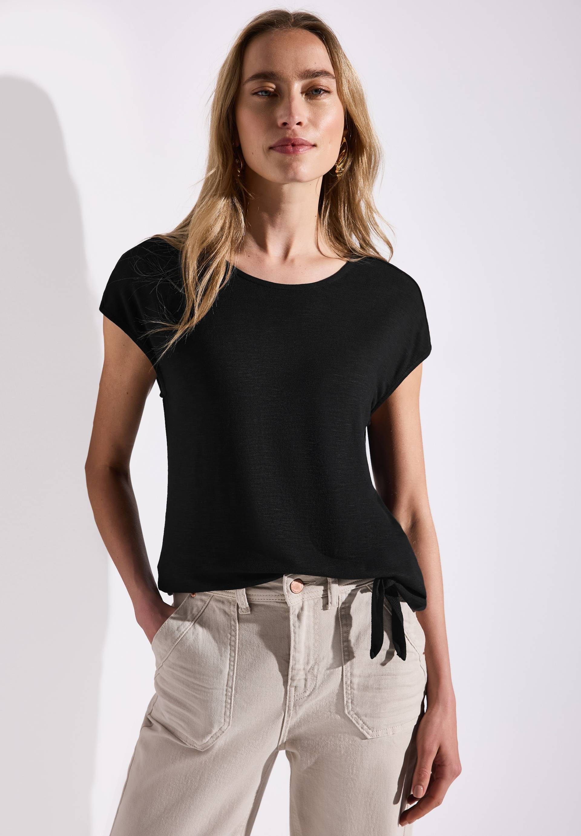 STREET ONE T-Shirt, mit Knotendetail STREET ONE T-Shirt, mit Knotendetail von STREET ONE