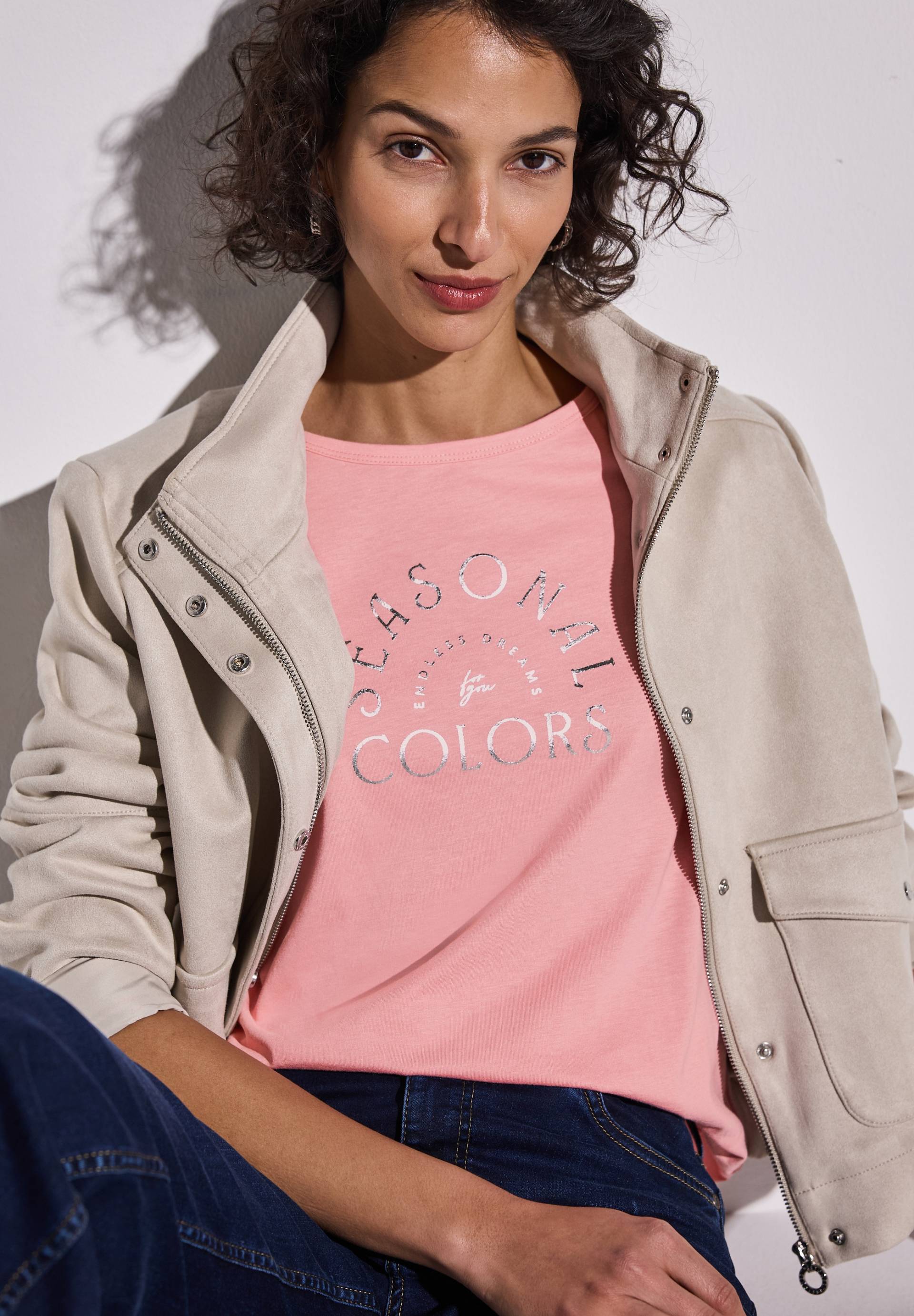 STREET ONE T-Shirt, mit Schriftzug STREET ONE T-Shirt, mit Schriftzug von STREET ONE