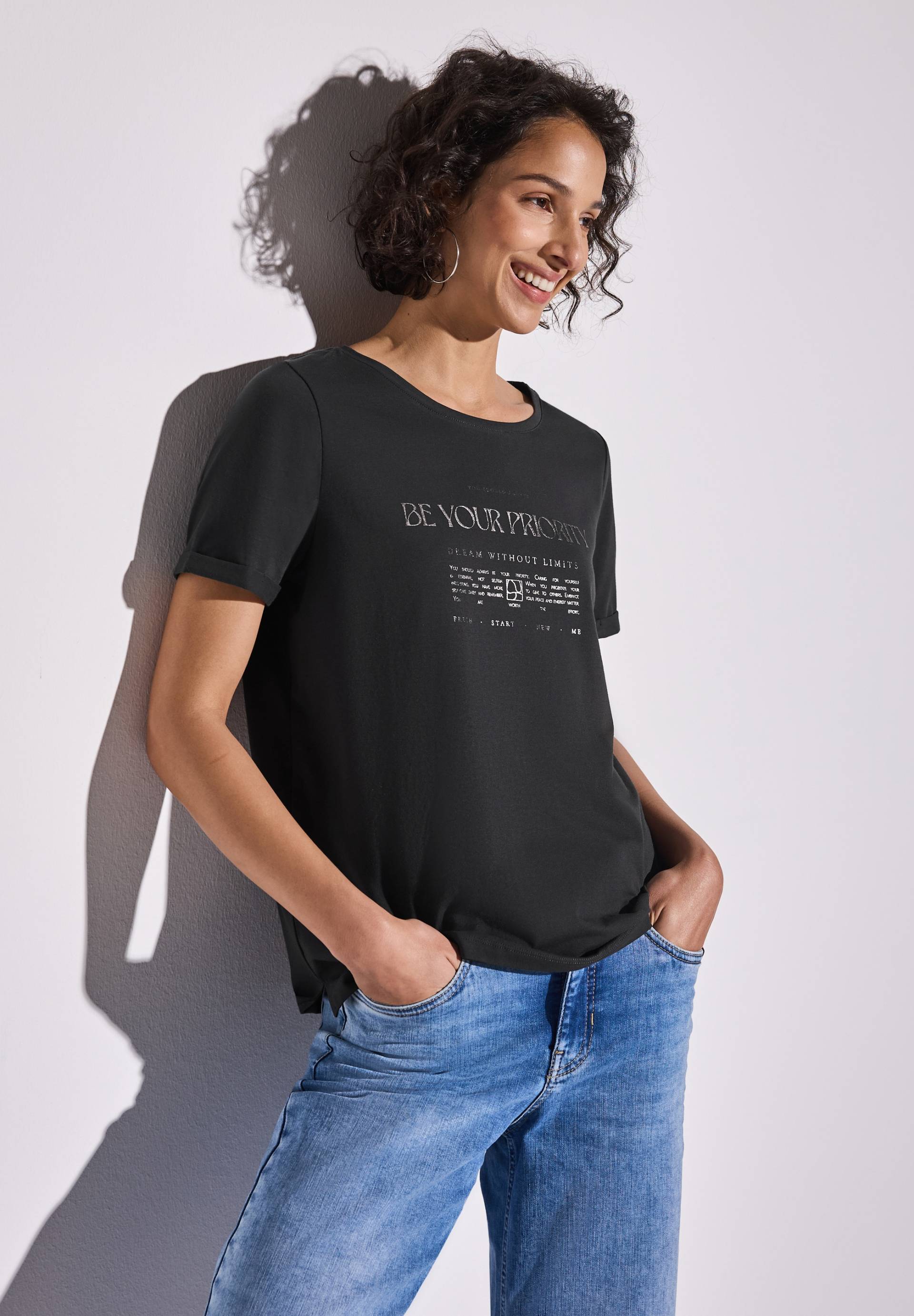STREET ONE T-Shirt, mit Schriftzug STREET ONE T-Shirt, mit Schriftzug von STREET ONE