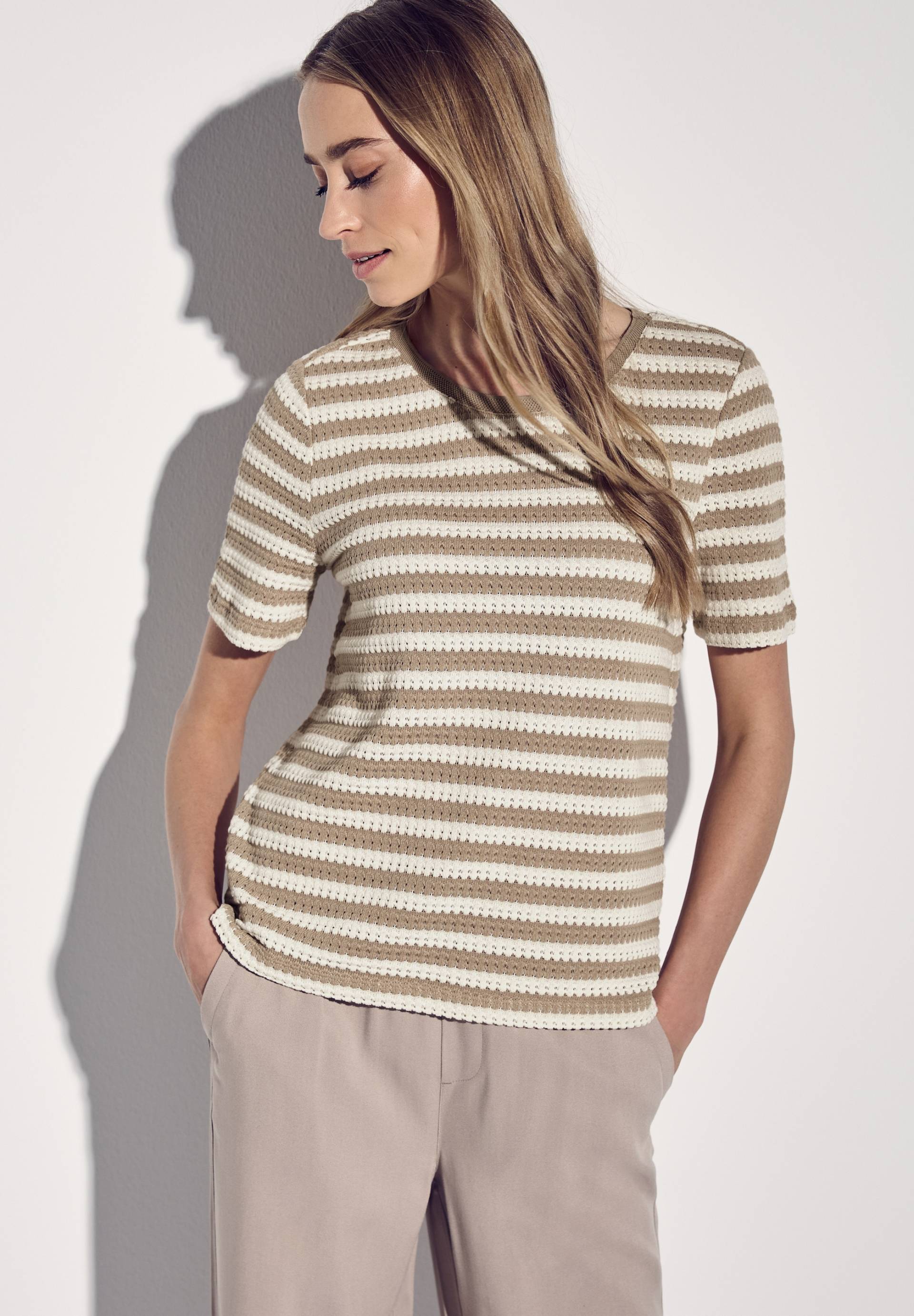 STREET ONE T-Shirt, mit Streifen Muster STREET ONE T-Shirt, mit Streifen Muster von STREET ONE