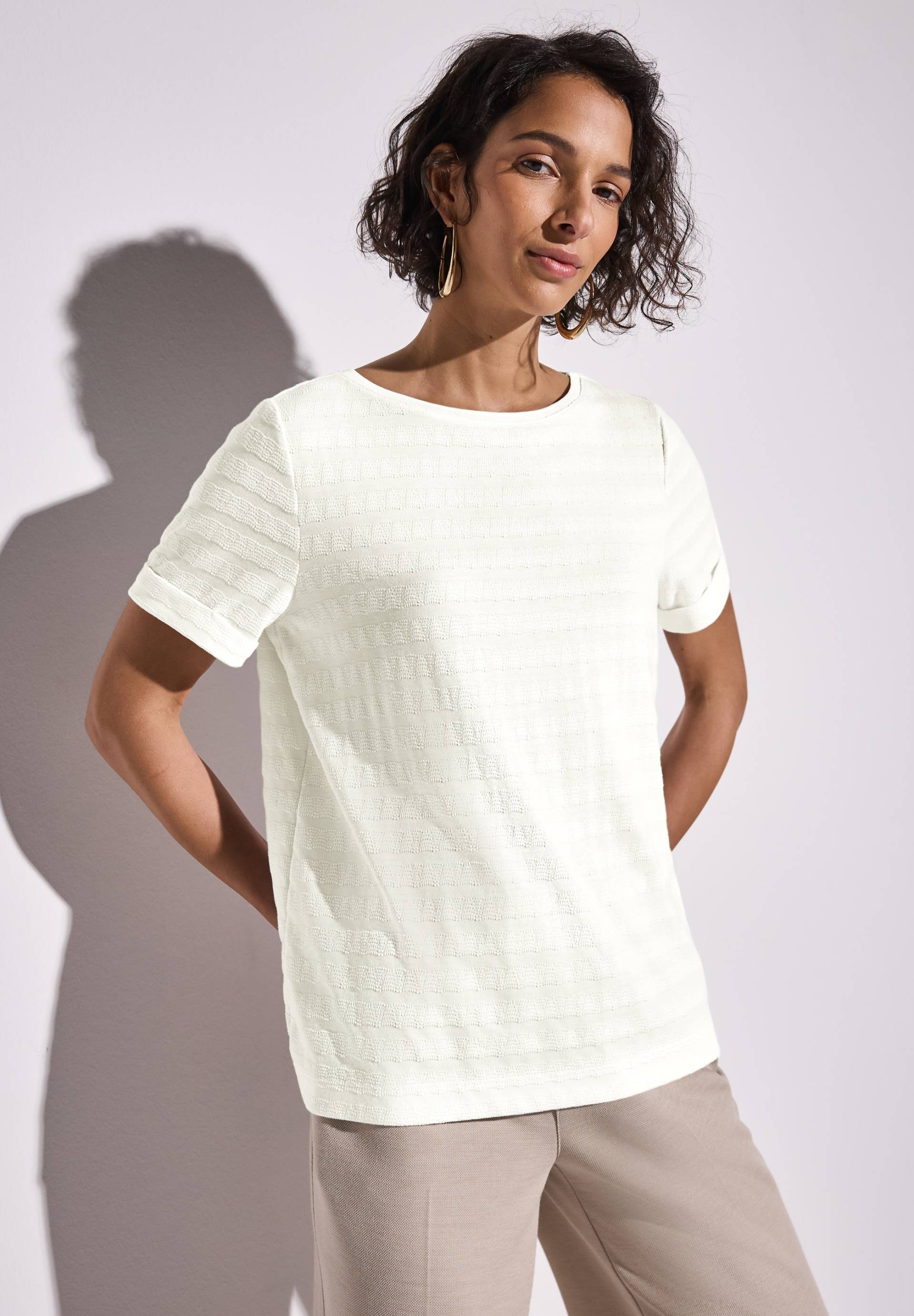 STREET ONE T-Shirt, mit Struktur Muster STREET ONE T-Shirt, mit Struktur Muster von STREET ONE
