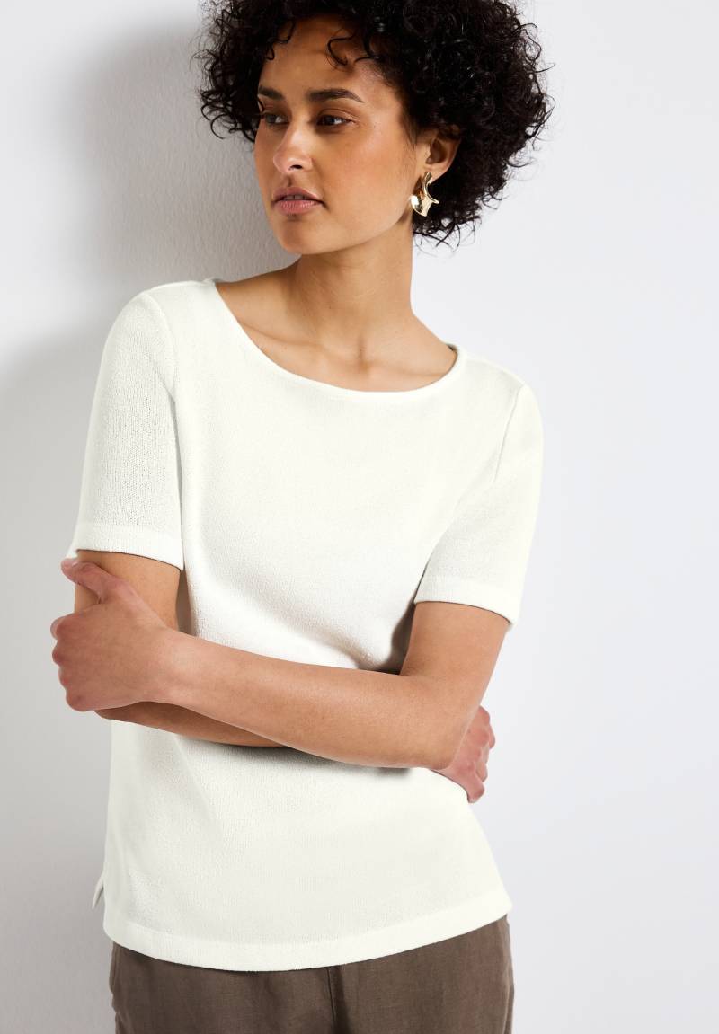 STREET ONE T-Shirt, mit U-Boot Ausschnitt von STREET ONE