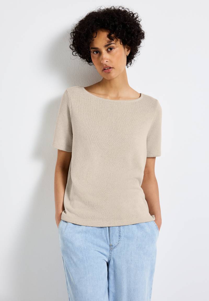 STREET ONE T-Shirt, mit U-Boot Ausschnitt von STREET ONE