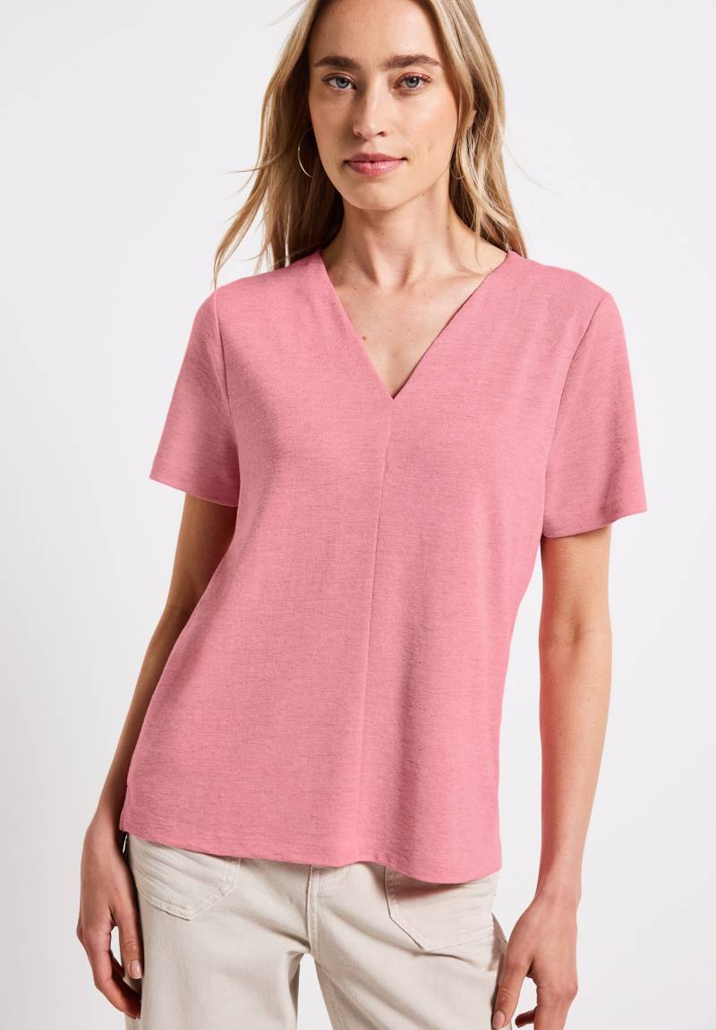 STREET ONE T-Shirt, mit V-Ausschnitt von STREET ONE