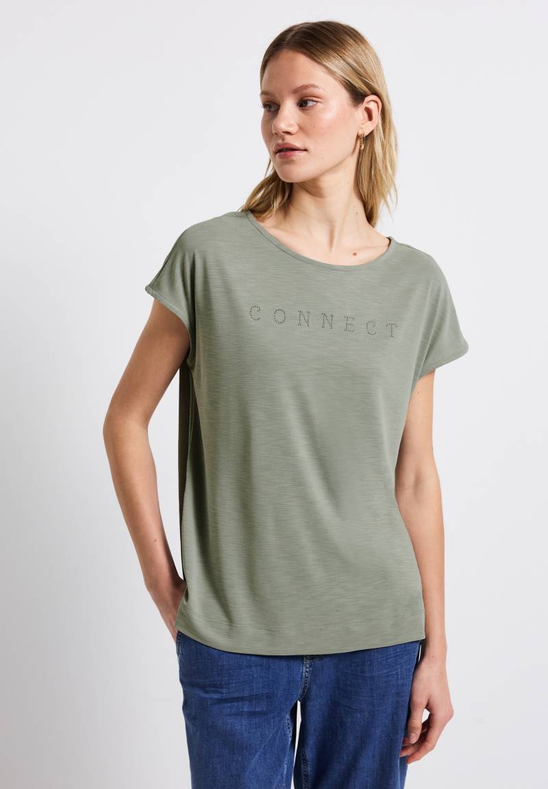 STREET ONE T-Shirt, mit Wording aus Schmucksteinen von STREET ONE