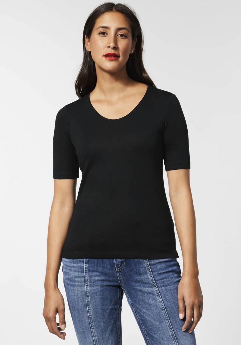 STREET ONE T-Shirt »Style Palmira«, im Basic-Style von STREET ONE