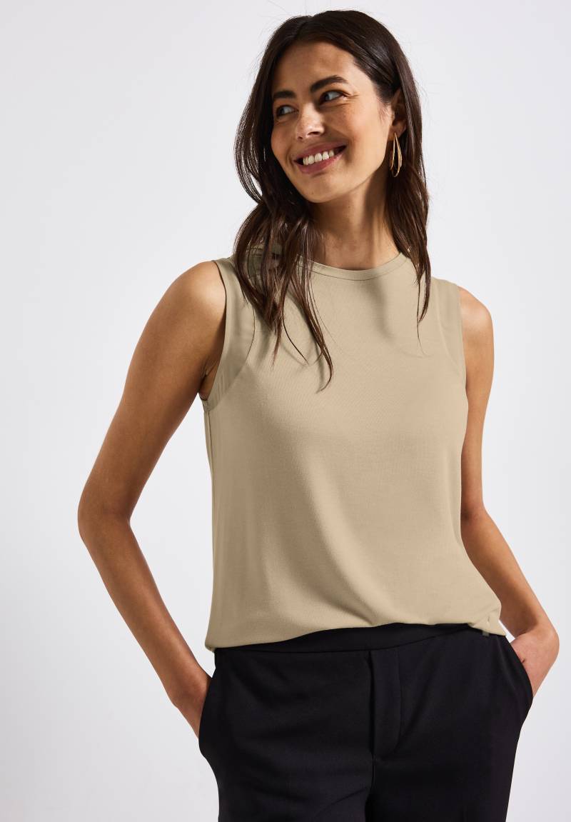 STREET ONE Trägertop, mit Chiffondetails von STREET ONE