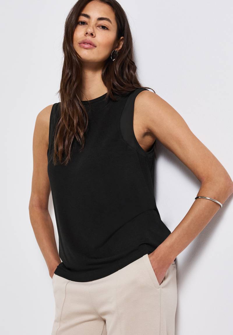 STREET ONE Trägertop, mit Chiffondetails von STREET ONE