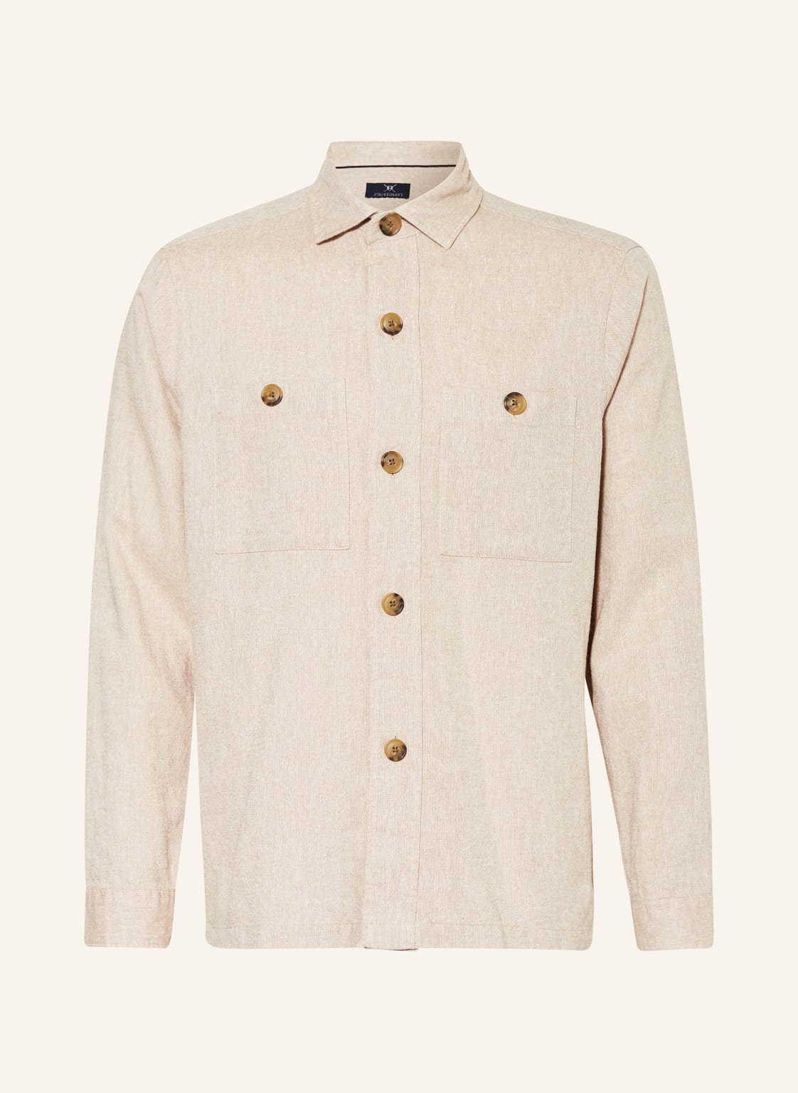 Strokesman's Overjacket Mit Leinen beige von STROKESMAN'S