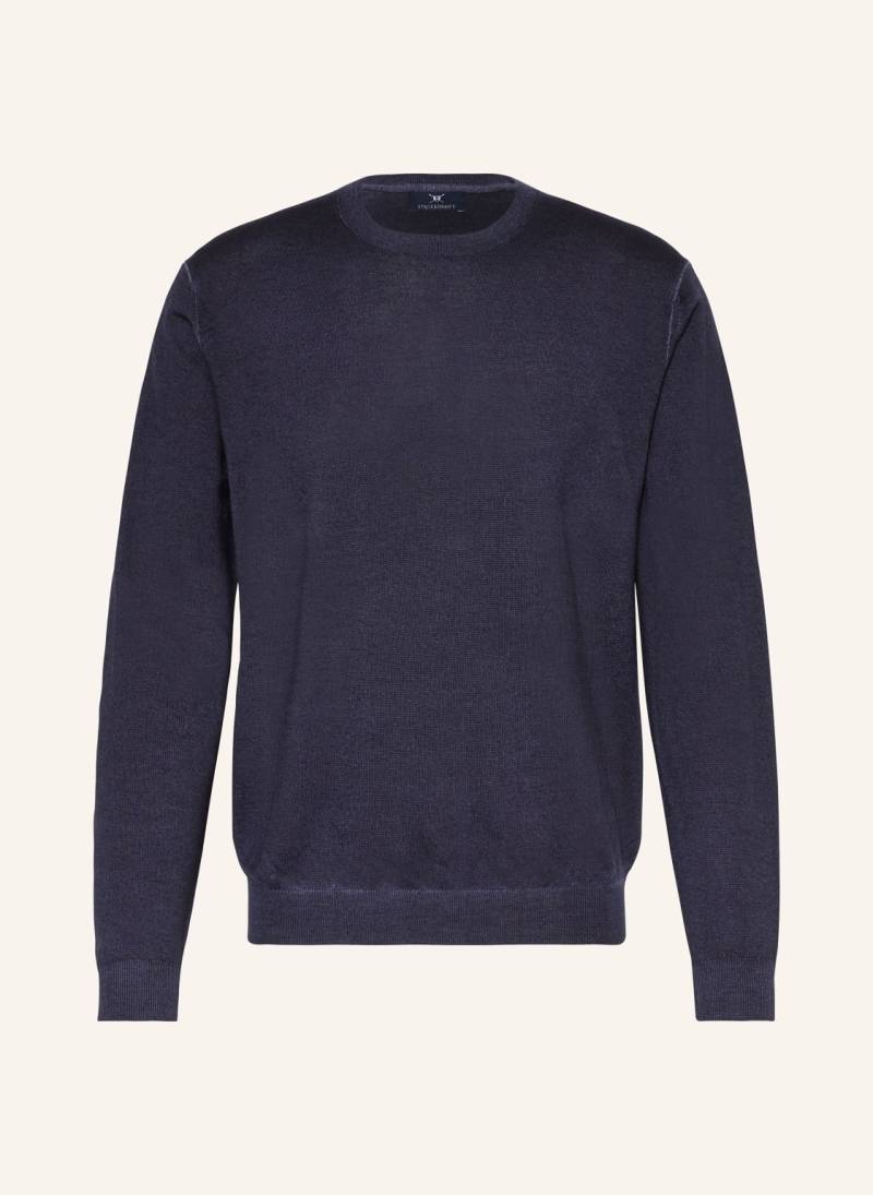 Strokesman's Pullover blau von STROKESMAN'S