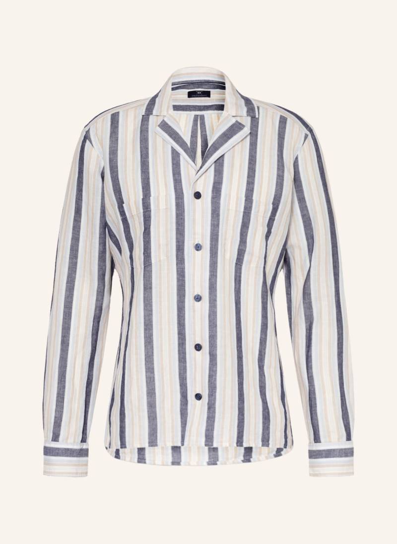 Strokesman's Resorthemd Regular Fit Mit Leinen beige von STROKESMAN'S