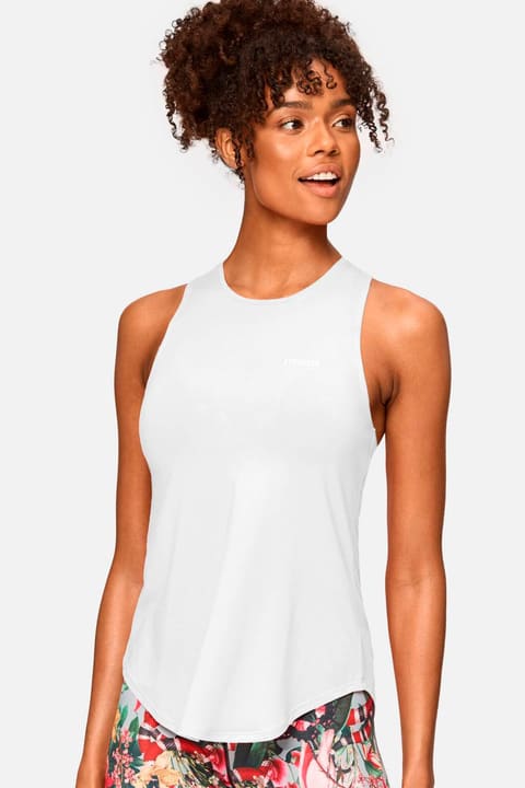 Stronger W Airy Racerback Tank Top weiss von STRONGER