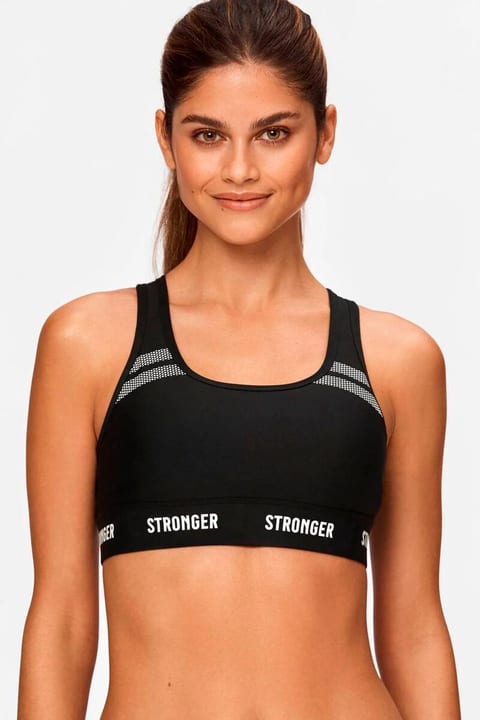 Stronger W Hero Sports Bra Sport-BH schwarz von STRONGER