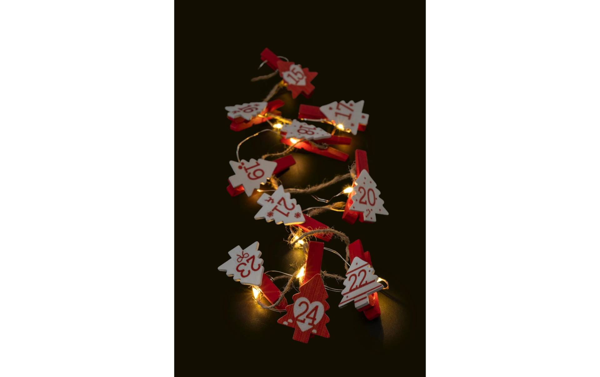 STT LED-Lichterkette »LED-Lichterkette Clips Christma« von STT