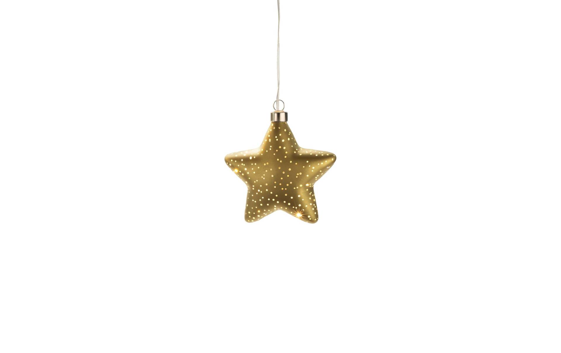 STT Weihnachtsbaumkugel »Glamour Star S, Ø 12 cm, Goldfarben« von STT