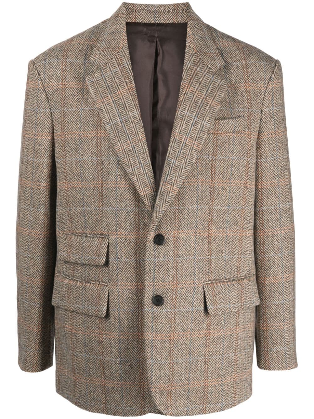 STUDIO TOMBOY Harris tweed blazer - Brown von STUDIO TOMBOY