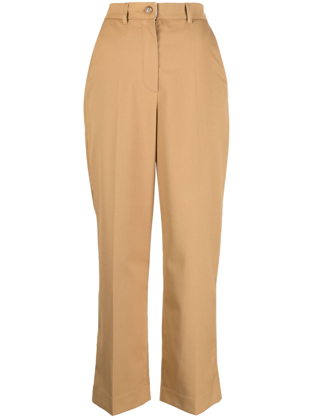 STUDIO TOMBOY No-Tuck cropped straight-leg trousers - Brown von STUDIO TOMBOY