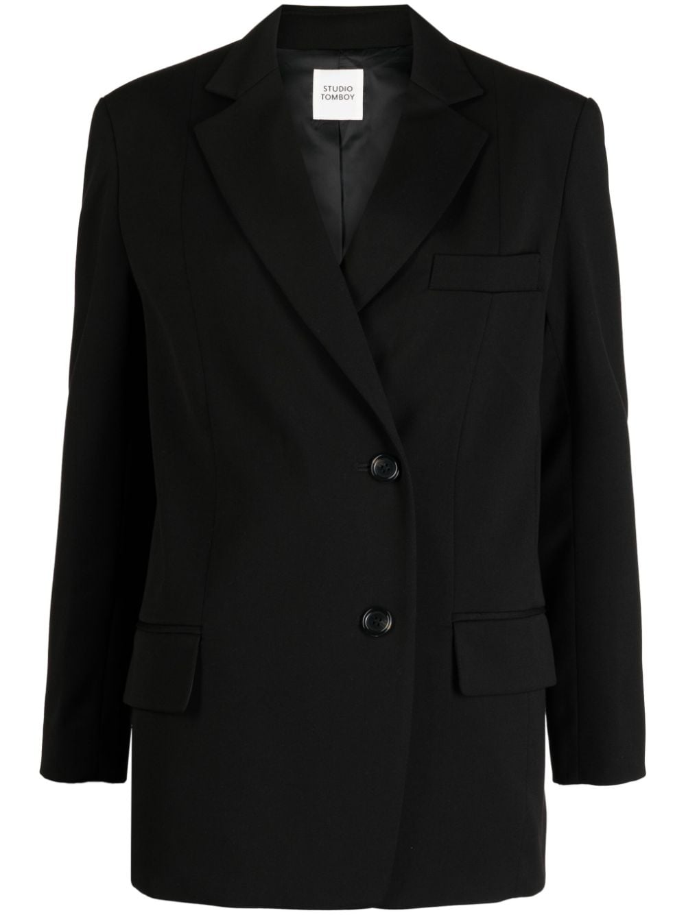 STUDIO TOMBOY Signature single-breasted blazer - Black von STUDIO TOMBOY