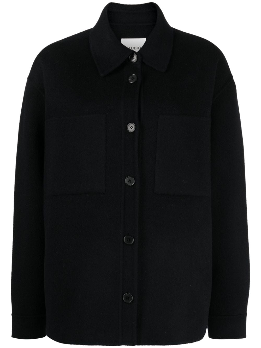 STUDIO TOMBOY button-up wool shirt jacket - Blue von STUDIO TOMBOY