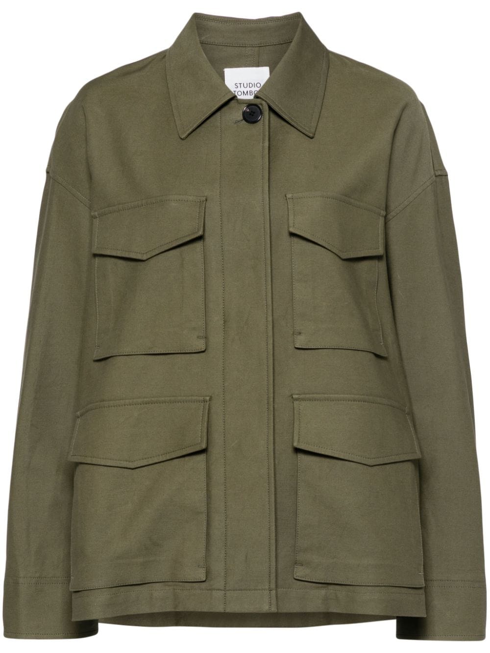 STUDIO TOMBOY cargo-pocket cotton jacket - Green von STUDIO TOMBOY