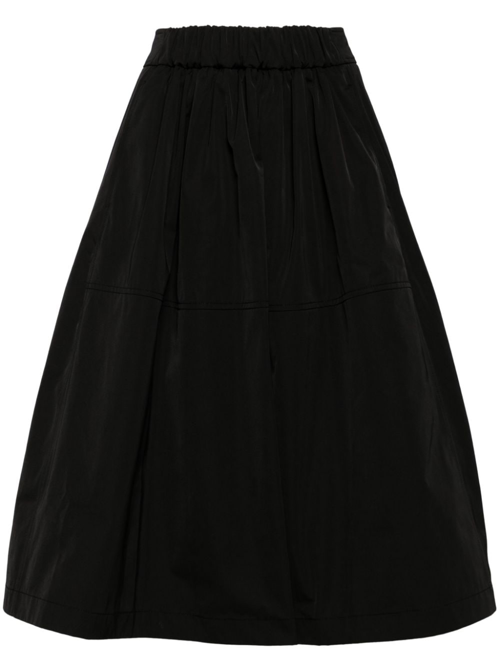 STUDIO TOMBOY elasticated-waist A-line midi skirt - Black von STUDIO TOMBOY