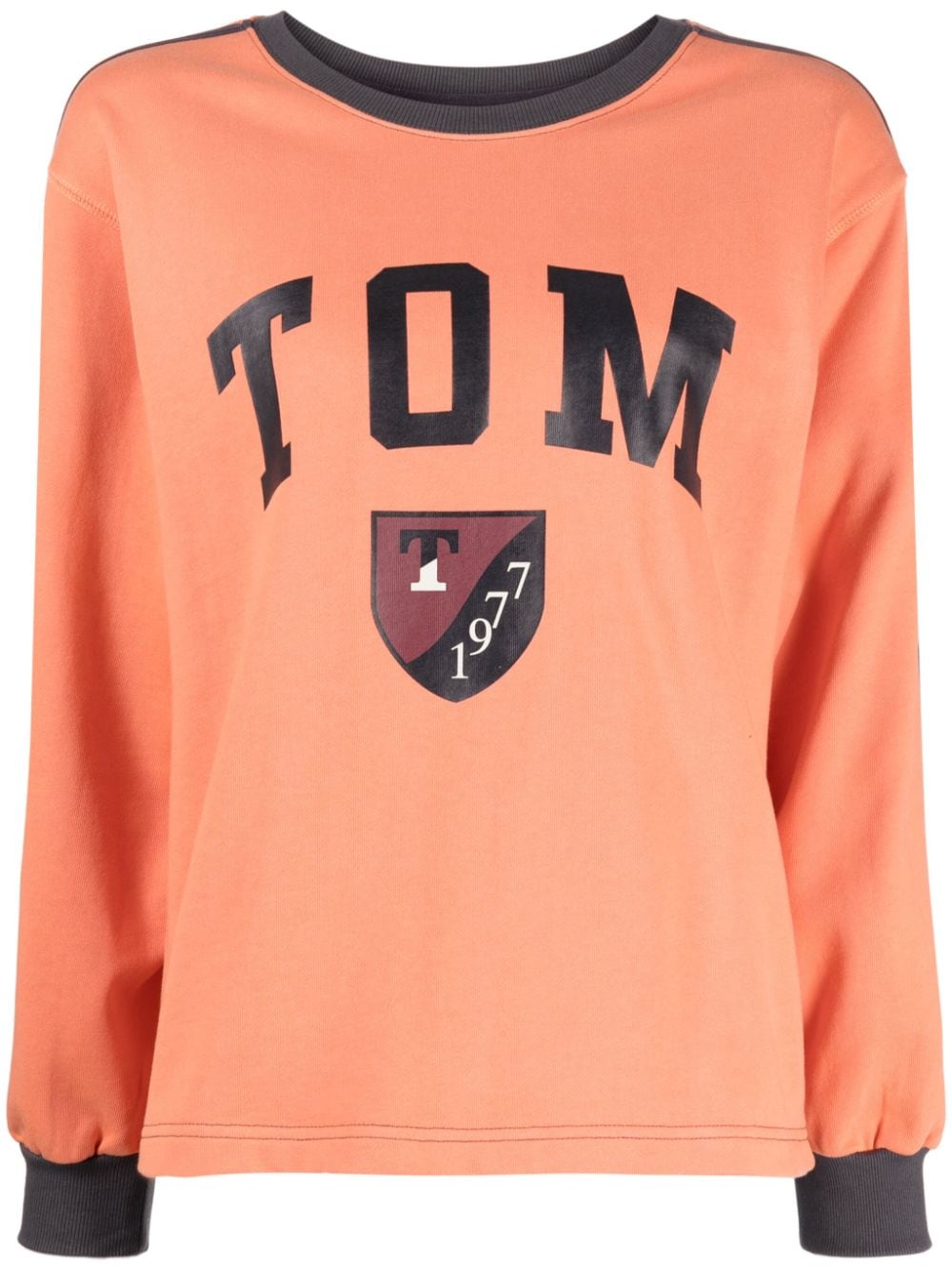 STUDIO TOMBOY graphic-print cotton sweatshirt - Orange von STUDIO TOMBOY