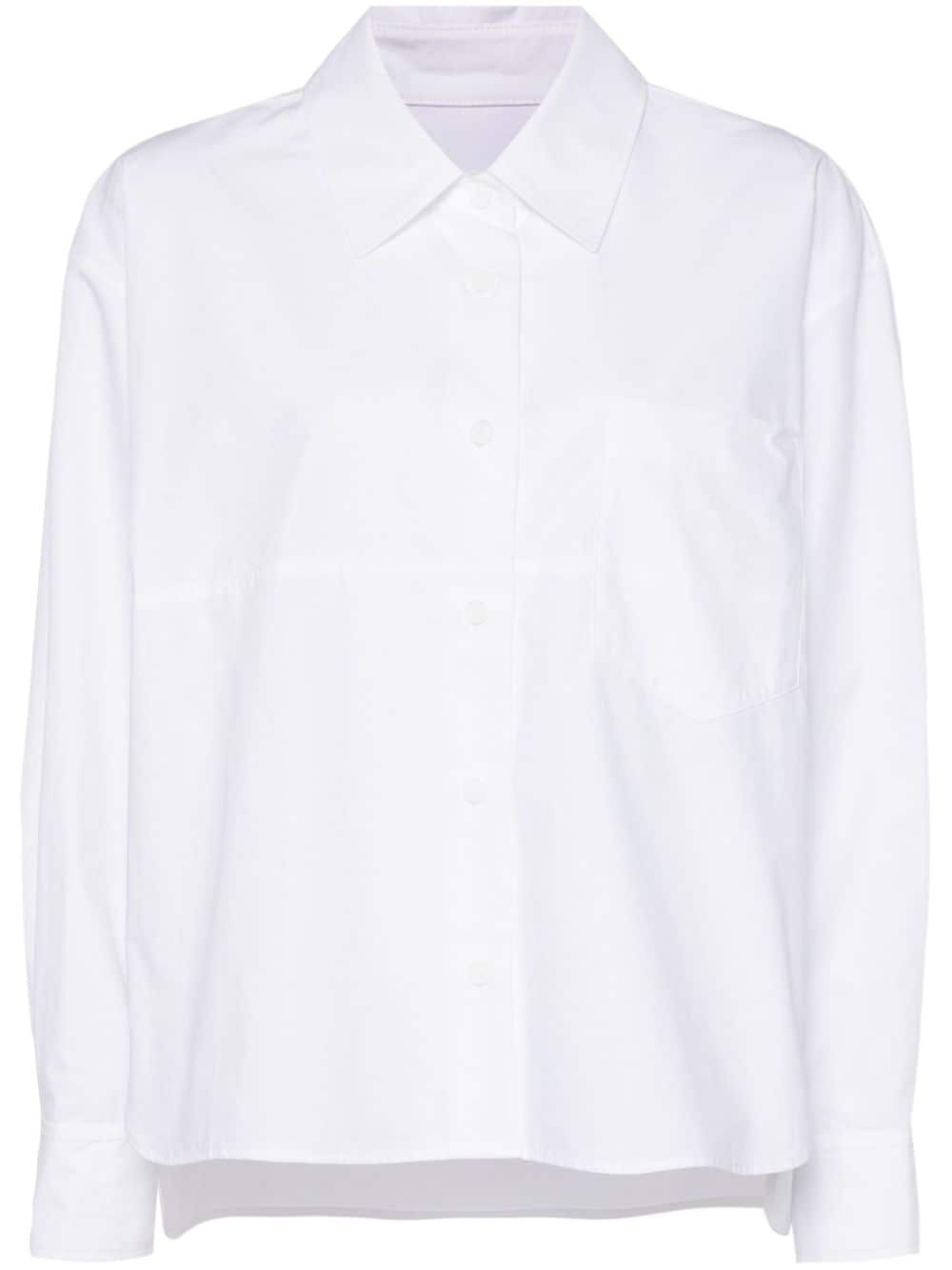 STUDIO TOMBOY high-low hem cotton shirt - White von STUDIO TOMBOY