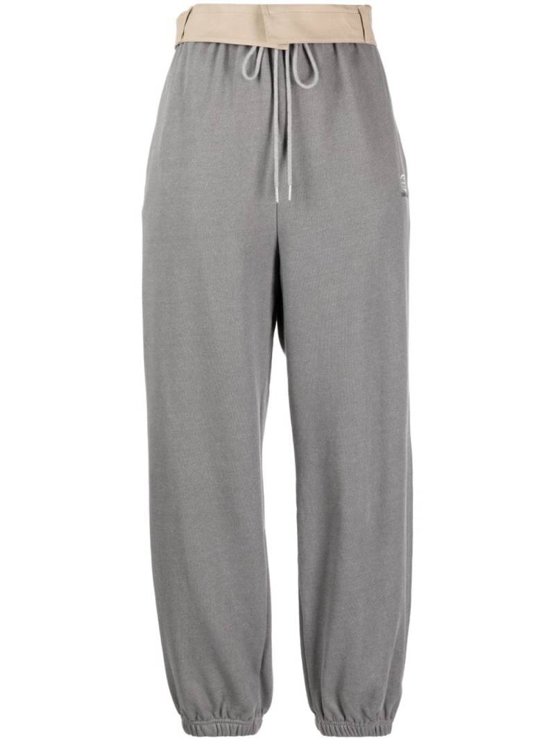 STUDIO TOMBOY logo-embroidered cotton track pants - Grey von STUDIO TOMBOY