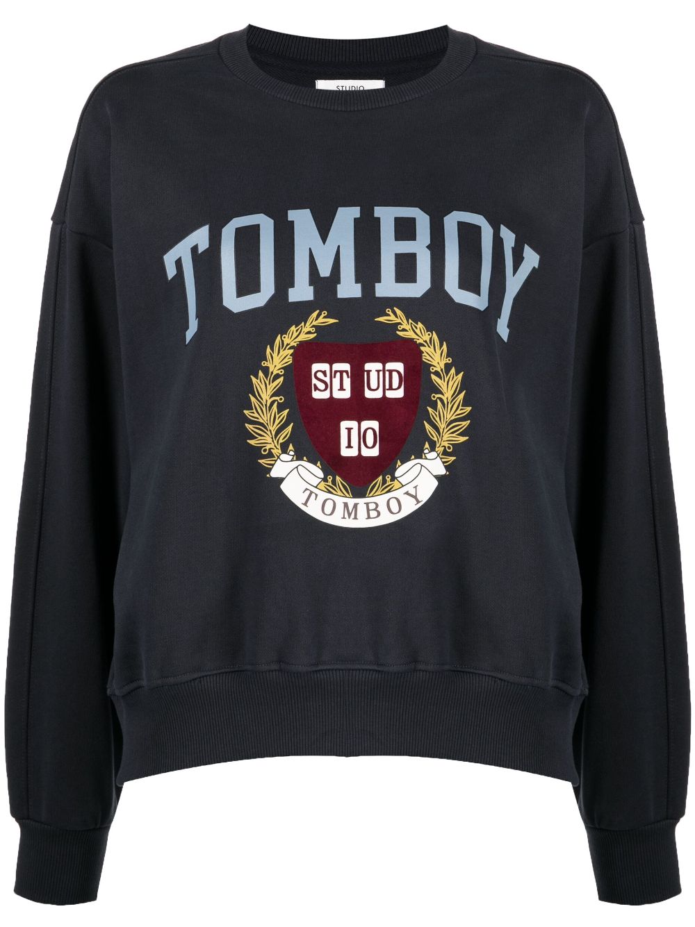 STUDIO TOMBOY logo-print cotton sweatshirt - Blue von STUDIO TOMBOY