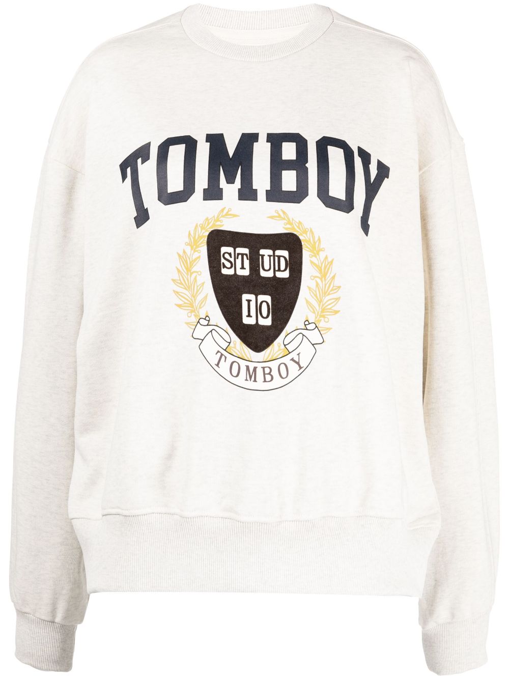 STUDIO TOMBOY logo-print cotton sweatshirt - Grey von STUDIO TOMBOY
