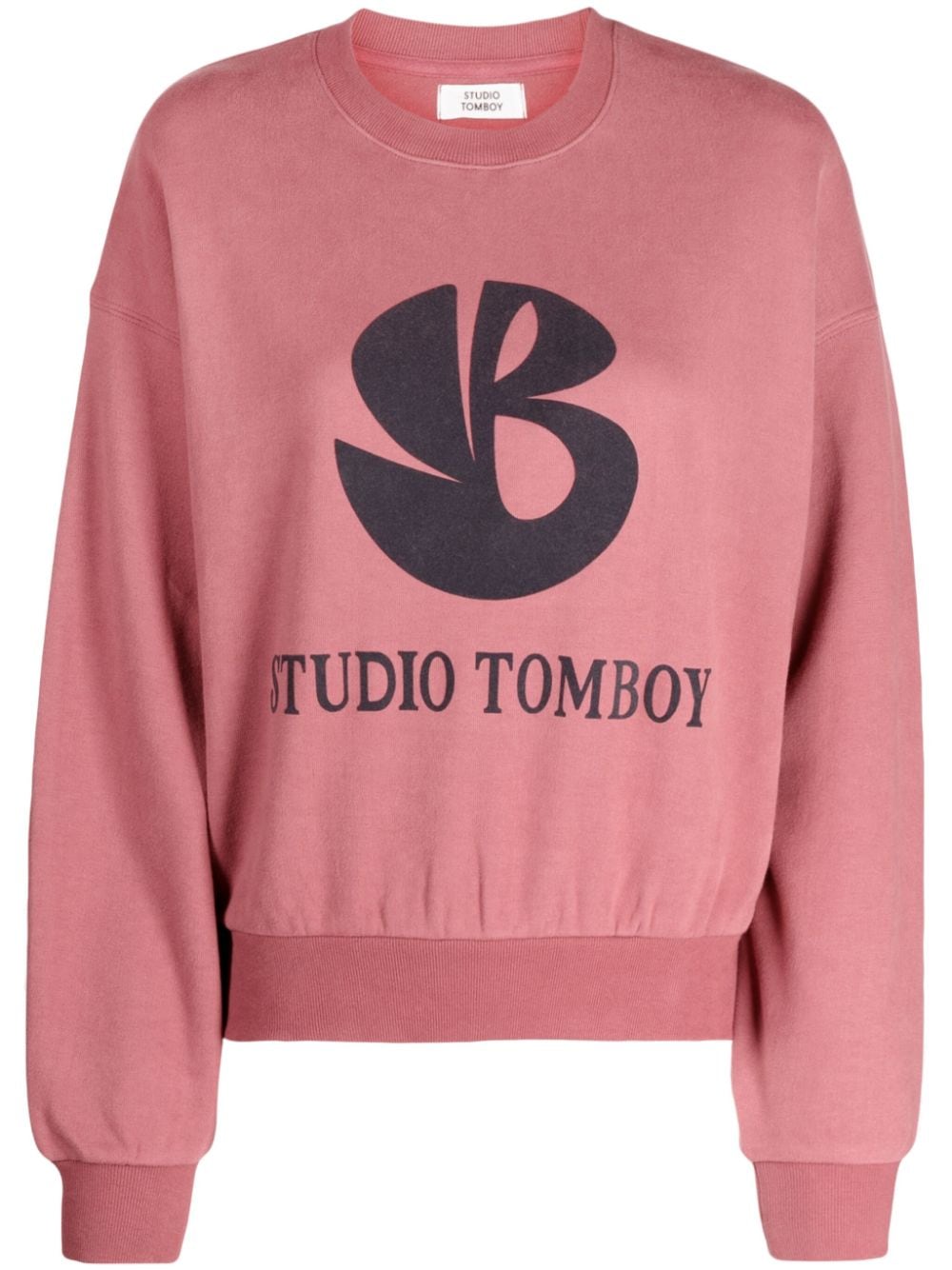 STUDIO TOMBOY logo-print cotton sweatshirt - Pink von STUDIO TOMBOY