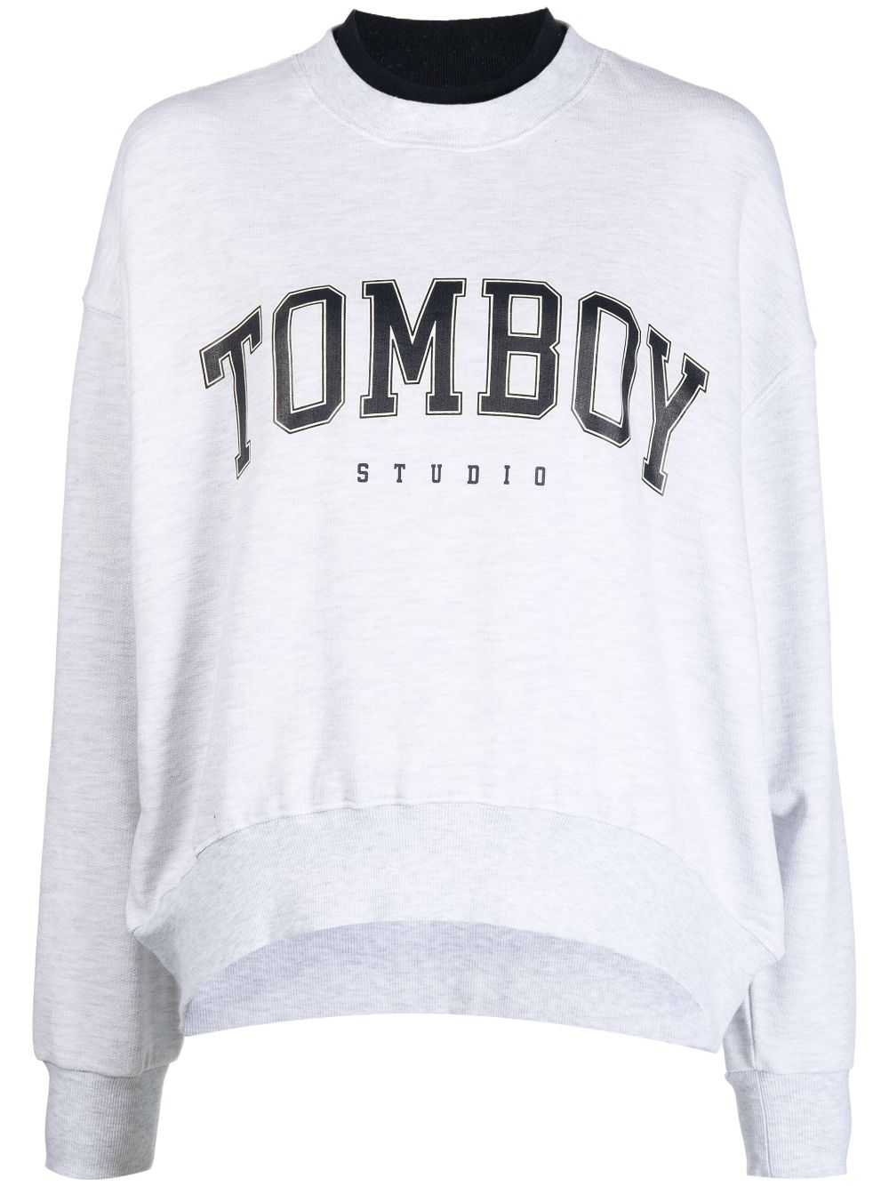 STUDIO TOMBOY logo-print crewneck sweatshirt - Grey von STUDIO TOMBOY