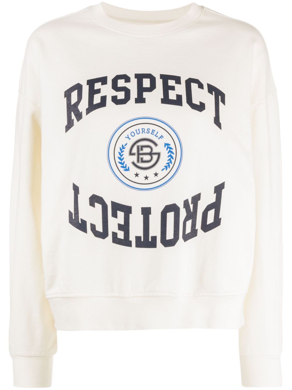 STUDIO TOMBOY logo-print drop-shoulder sweatshirt - White von STUDIO TOMBOY